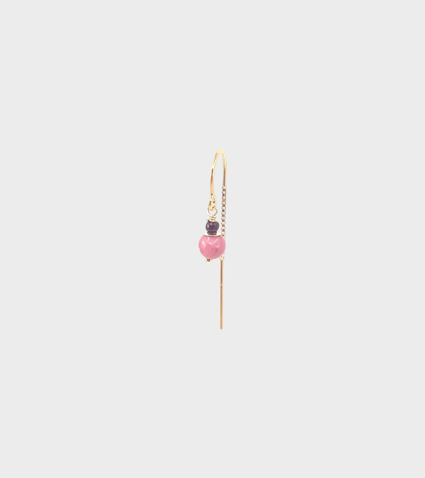 Sui Earring Rhodonite