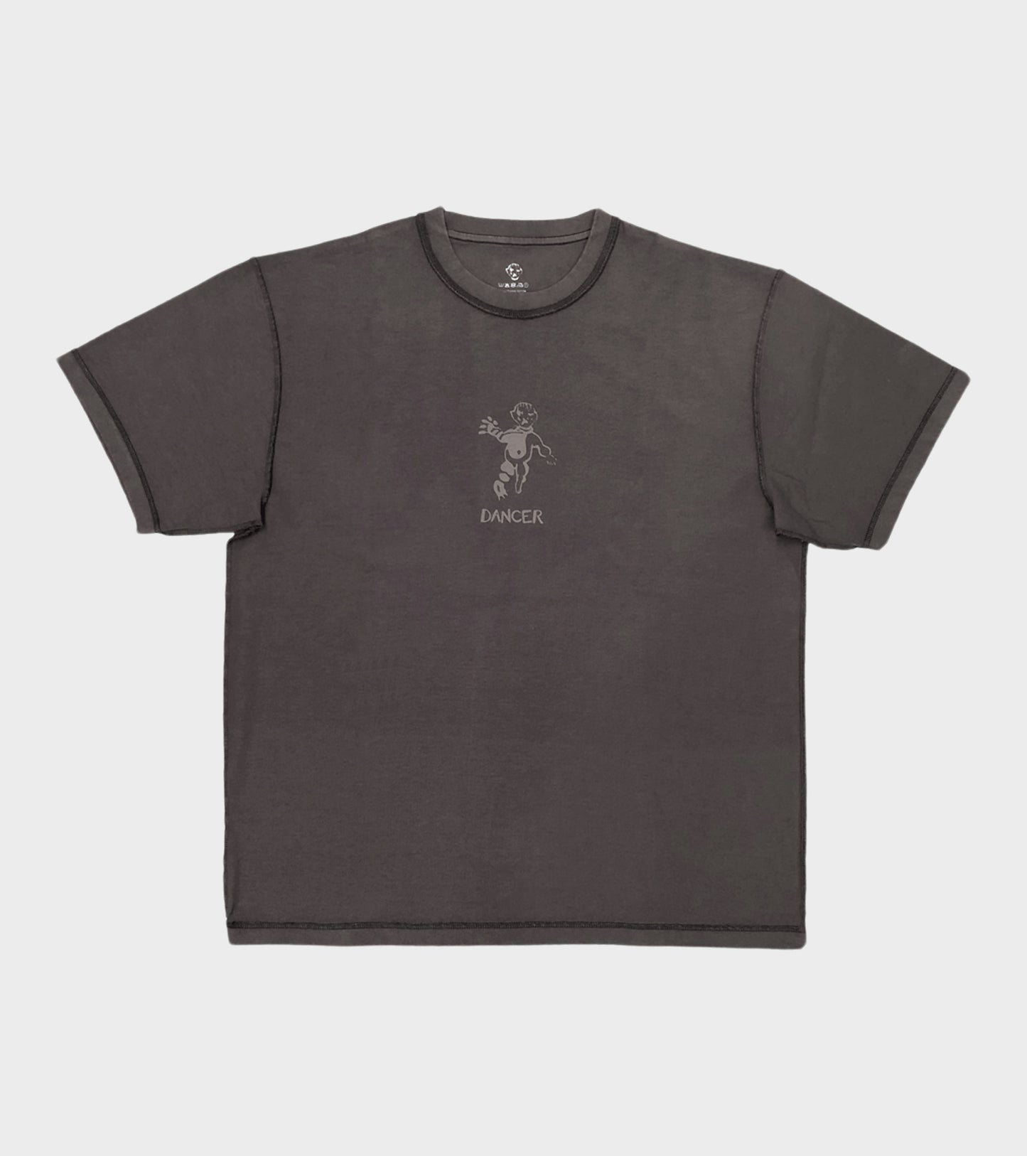 Inside-Out Logo Tee Brown