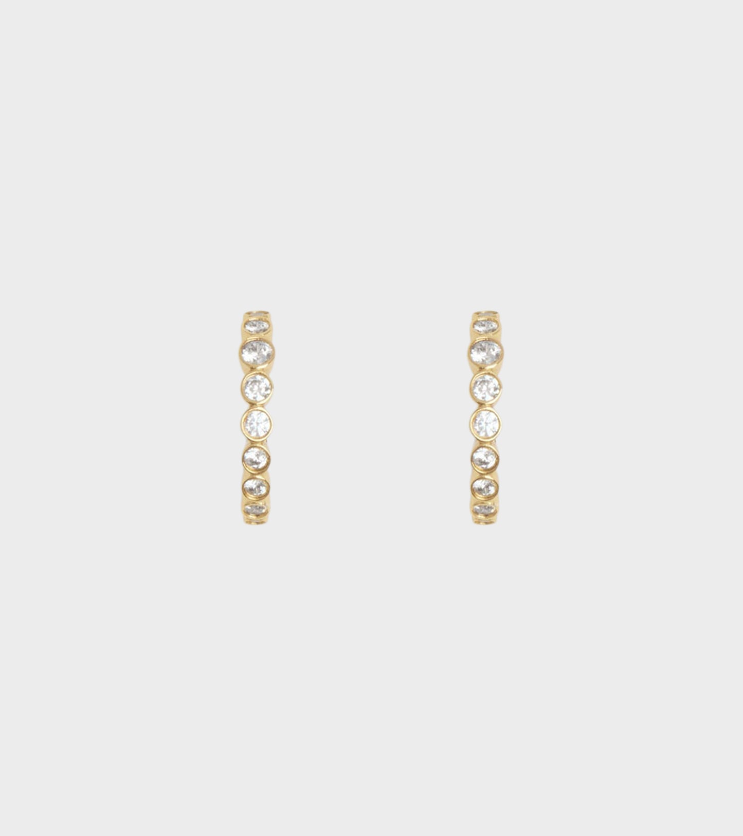 Ottilia Hoops 18K Gold Pleating