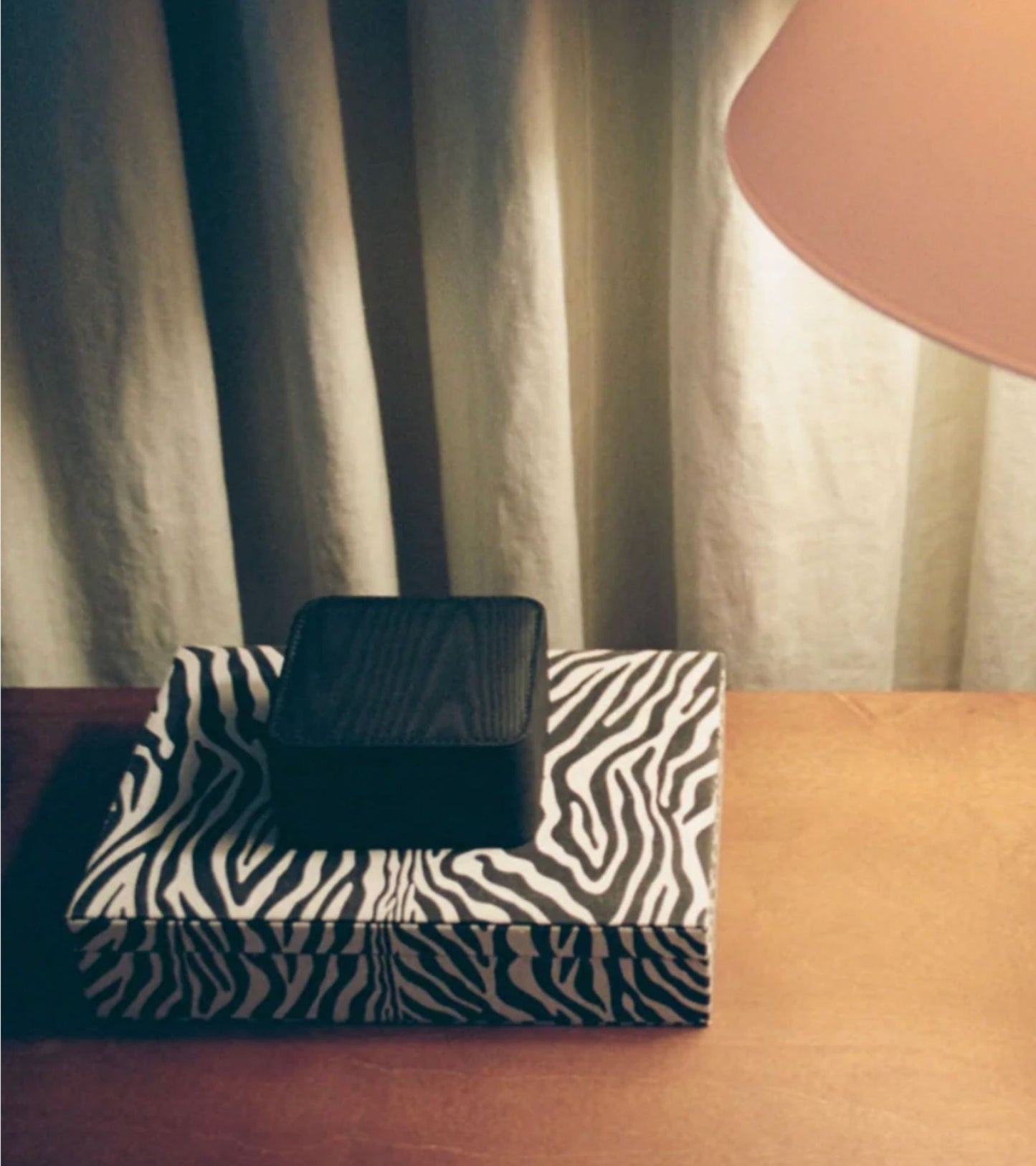 Jewelry Case Canvas Black/White