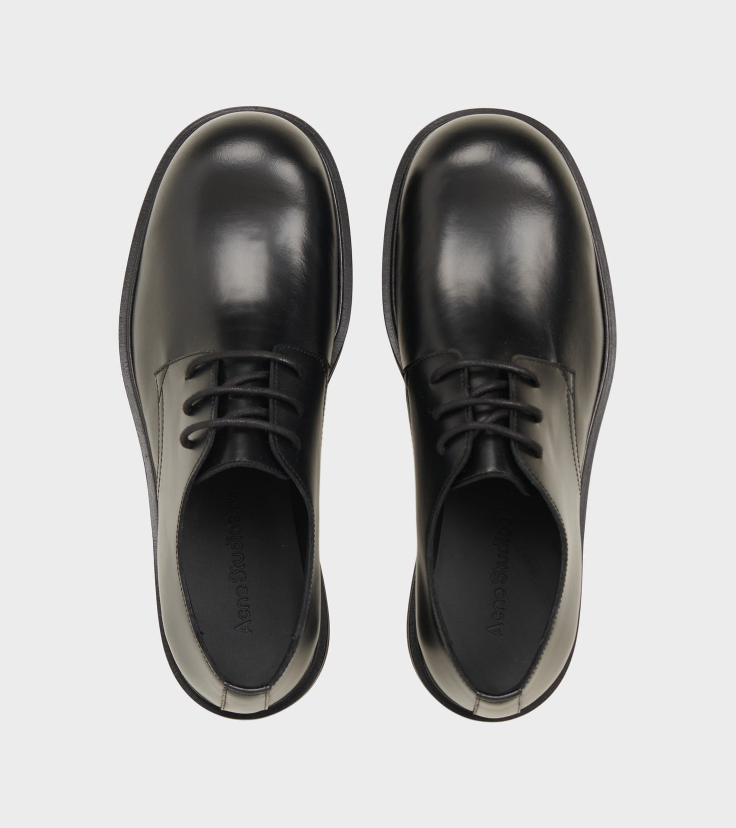 Lace-up Leather Shoes Black