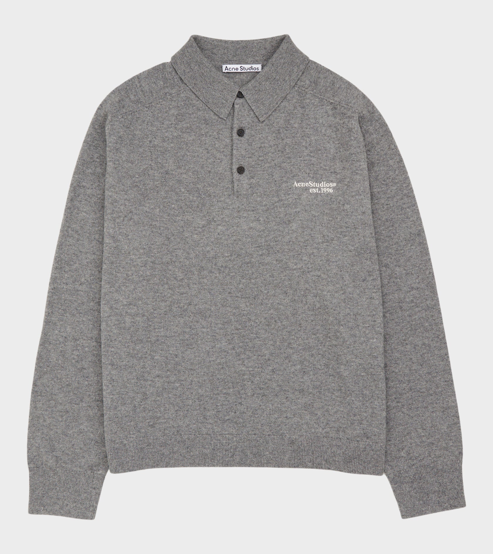 Wool Knit Polo Dark Grey – Dr. Adams