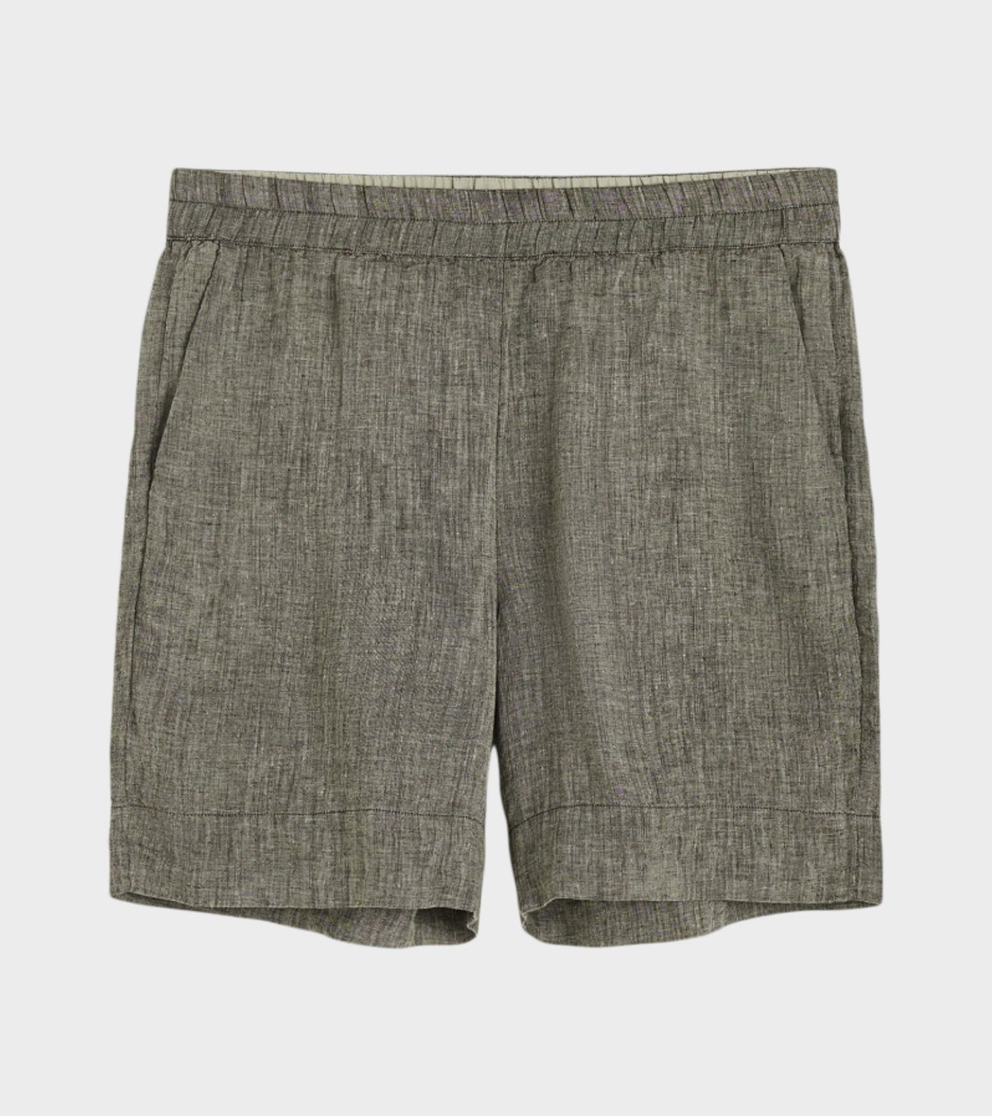 Shorts Long Linen Brown