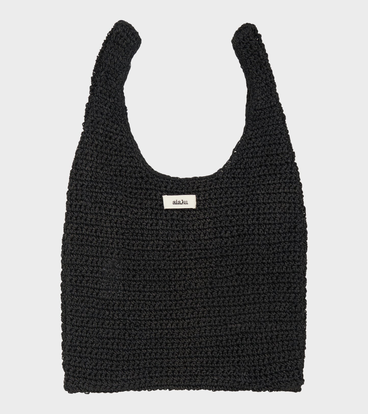 Sophia Straw Bag Medium Black