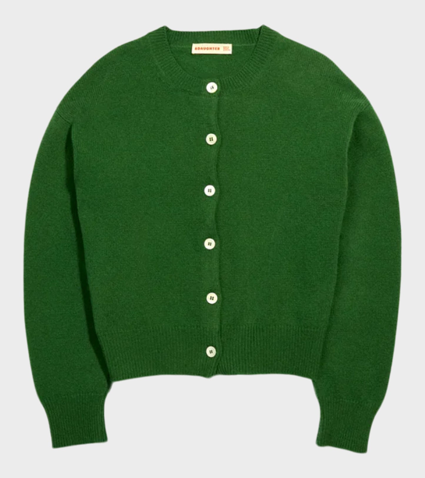 Ada Crewneck Cardigan Pagoda Green