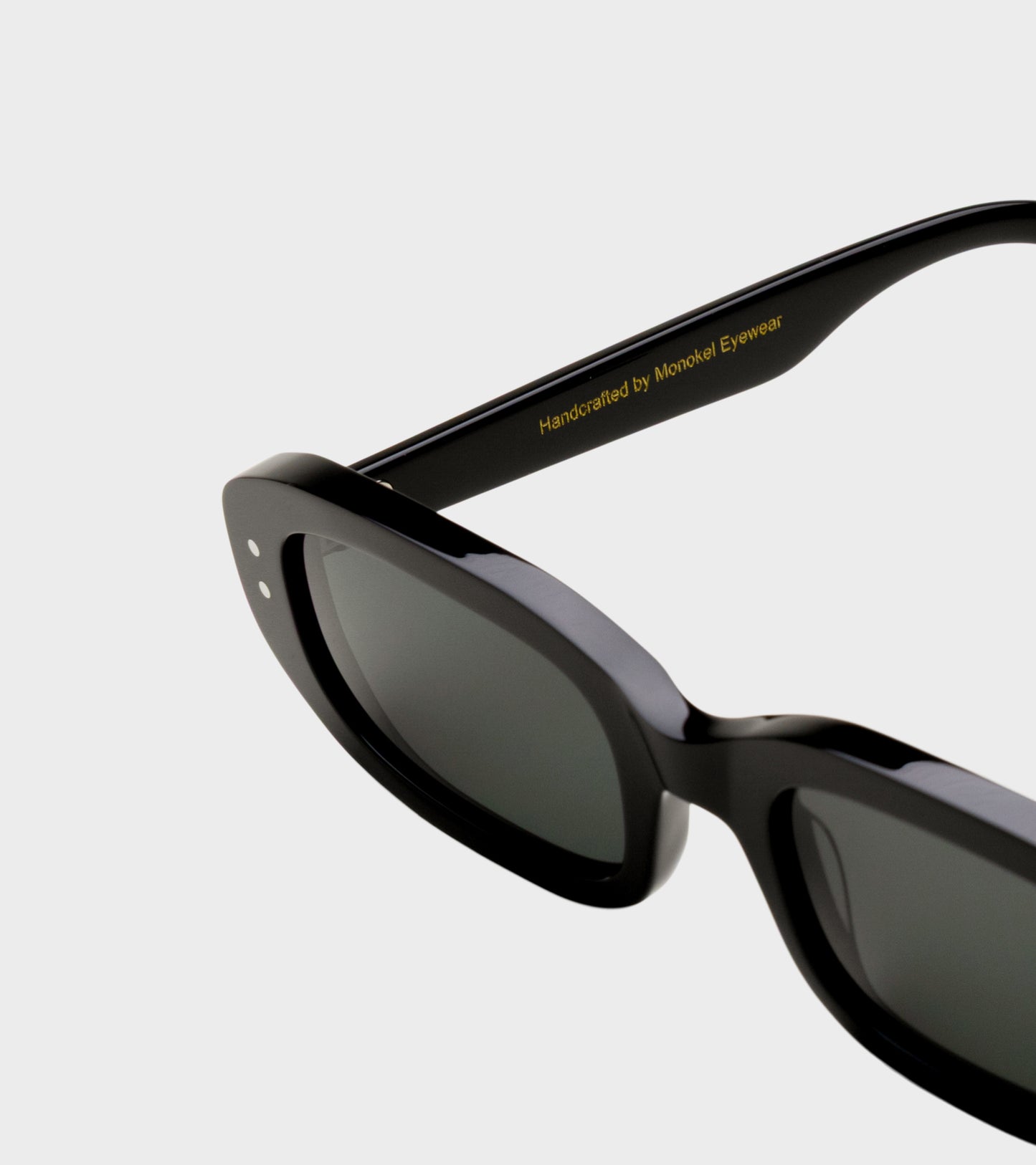 April Black/Green Solid Lens