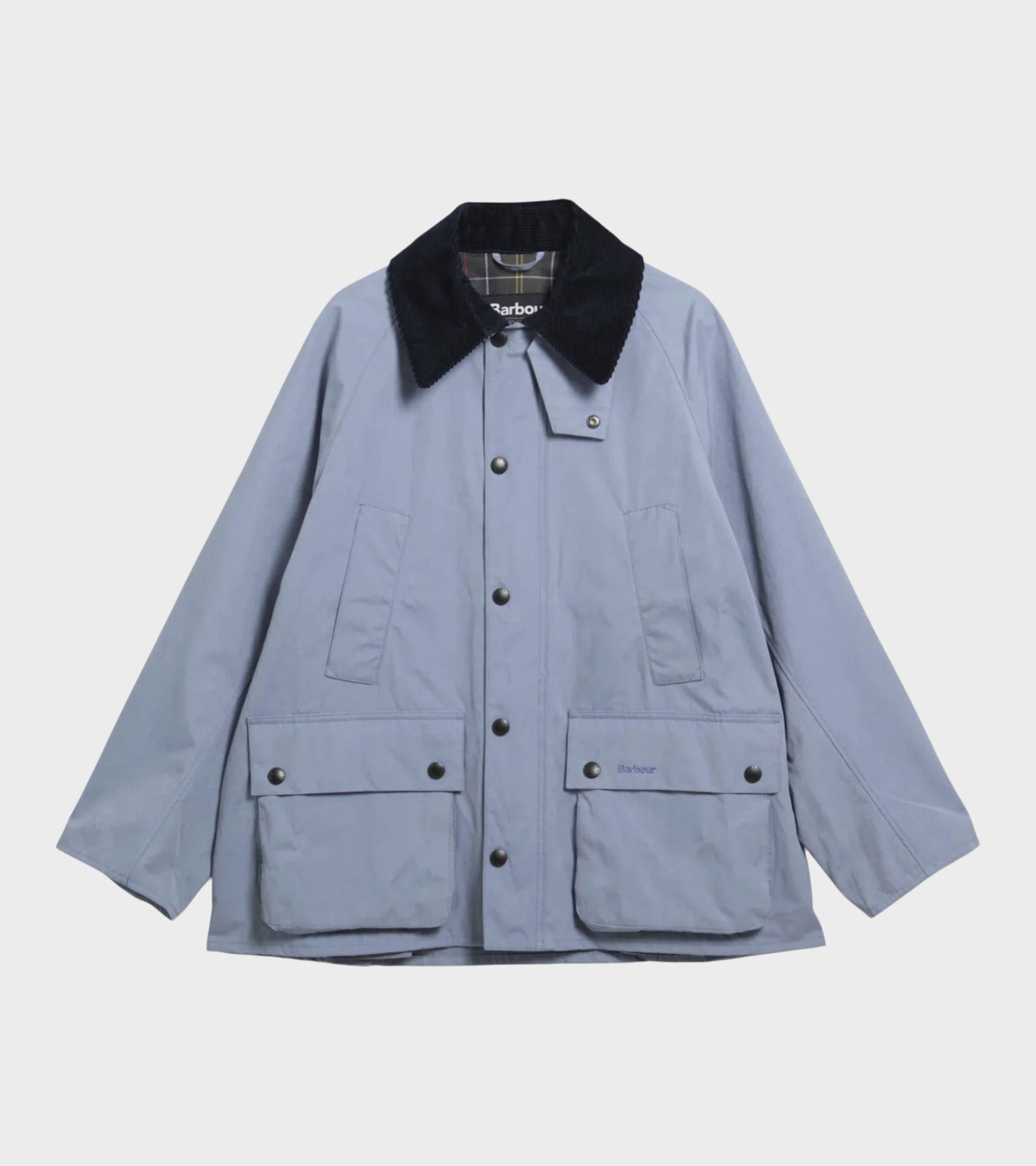 Peached Oversized Bedale Casual Jacket Washed Blue – Dr. Adams