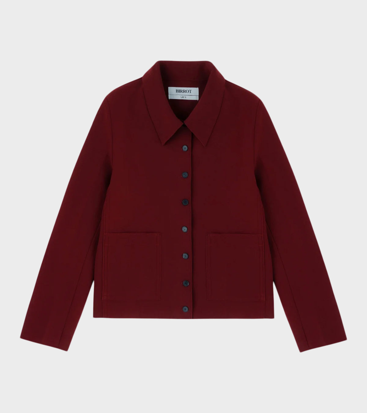 Lay3 Point Collar Jacket Burgundy