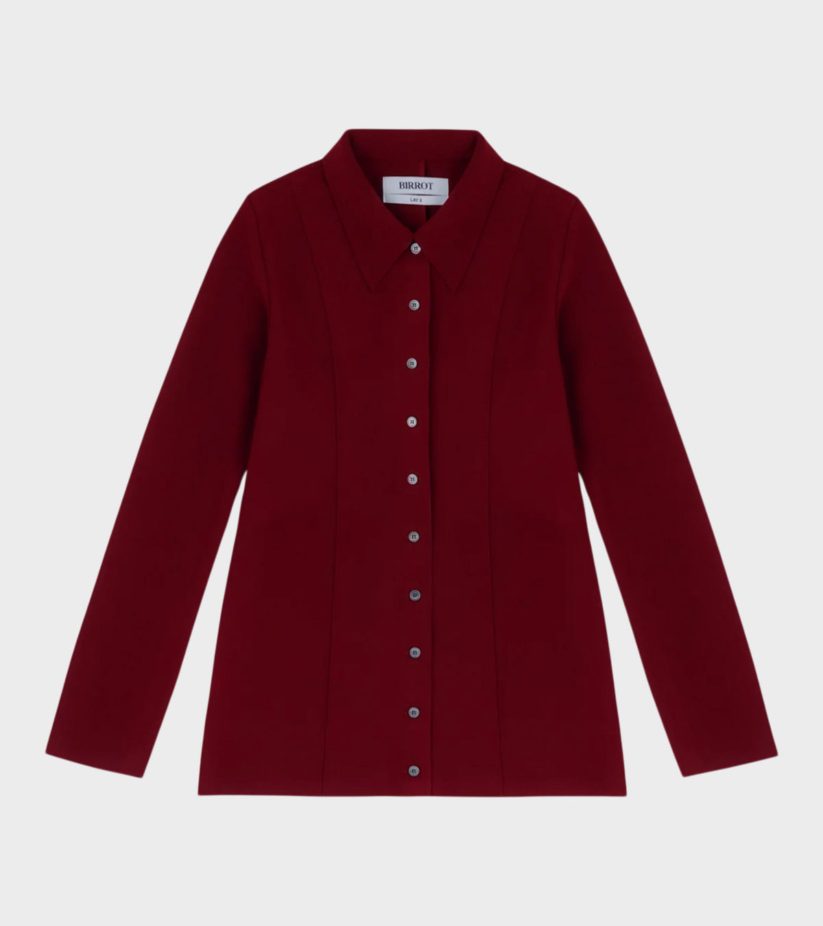 Lay2 Fitted Shirt Burgundy