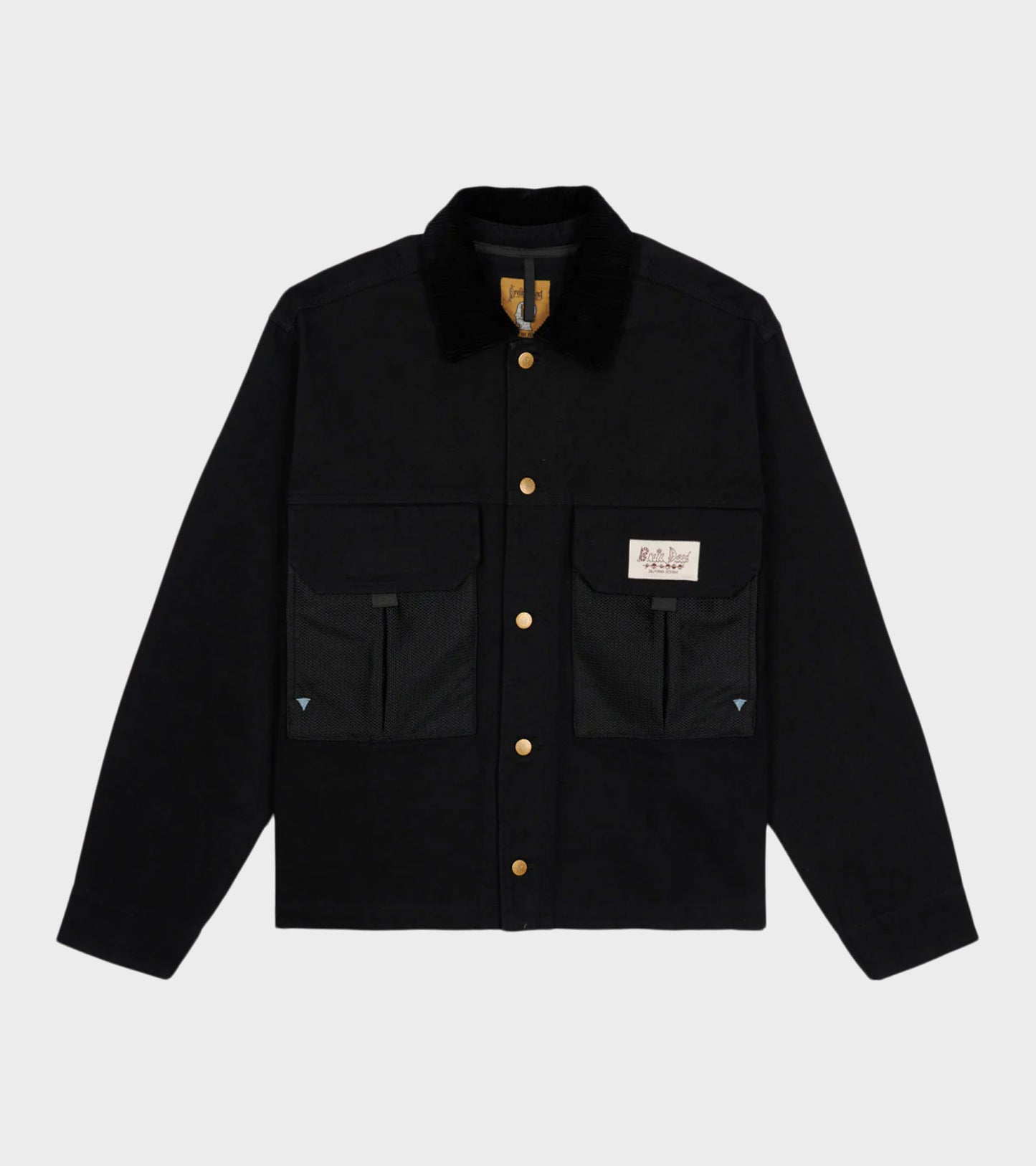 Cropped Chore Jacket Black