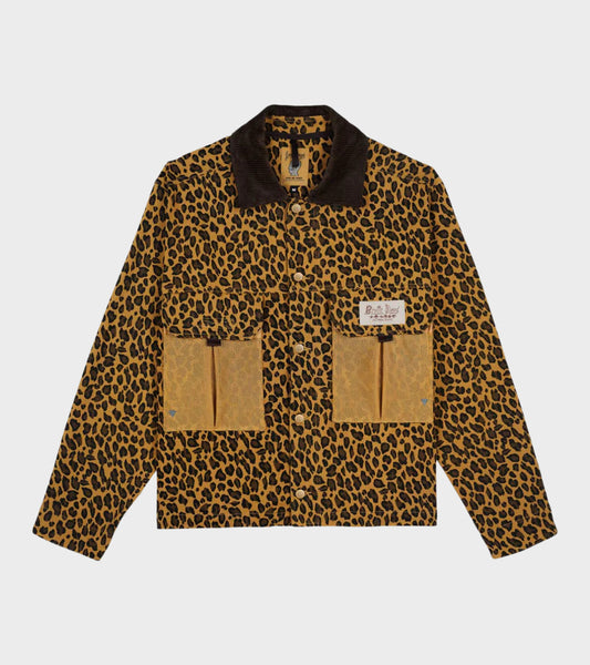 Cropped Chore Jacket Leopard