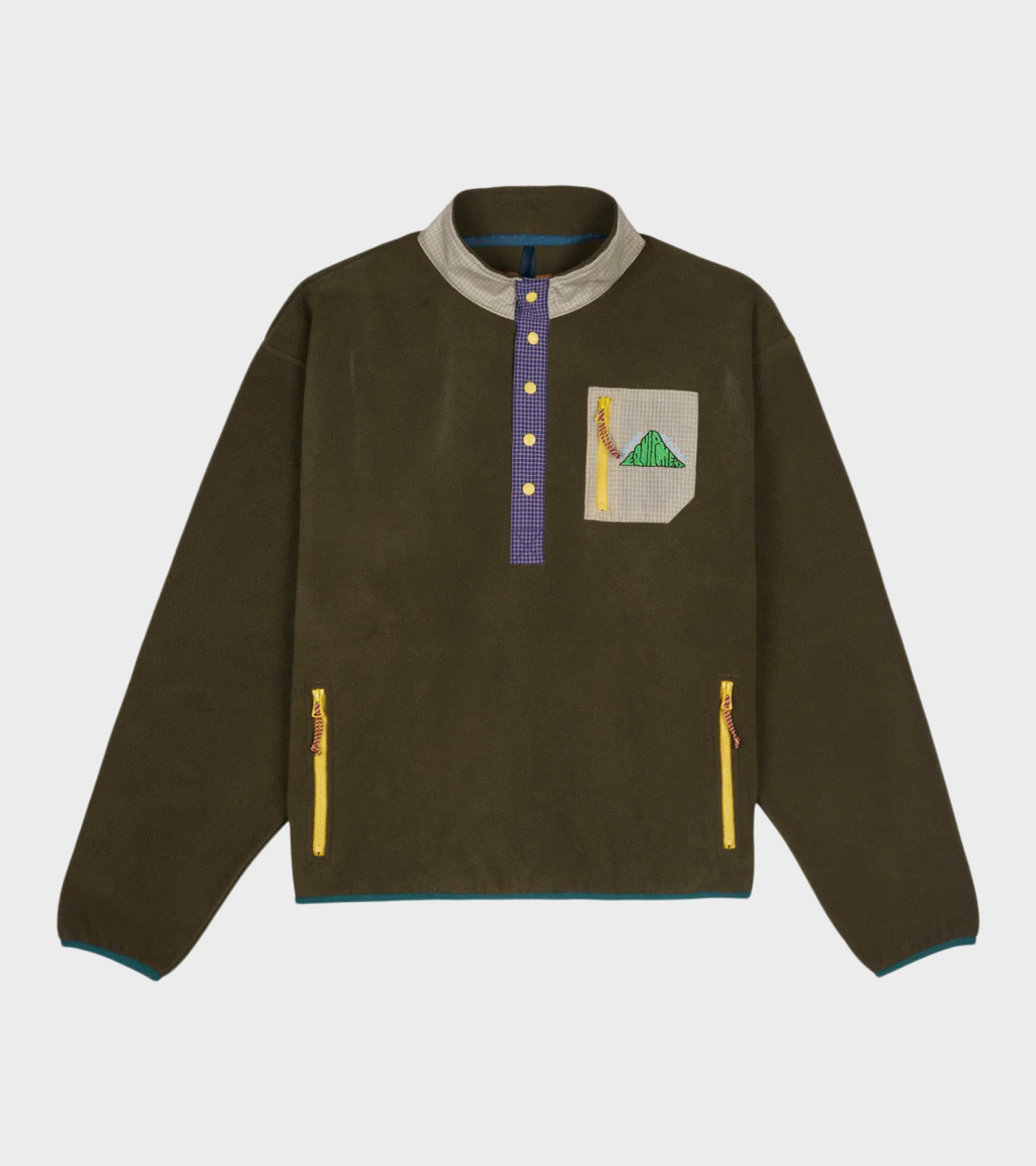 Equip Ripstop Pullover Fleece Olive