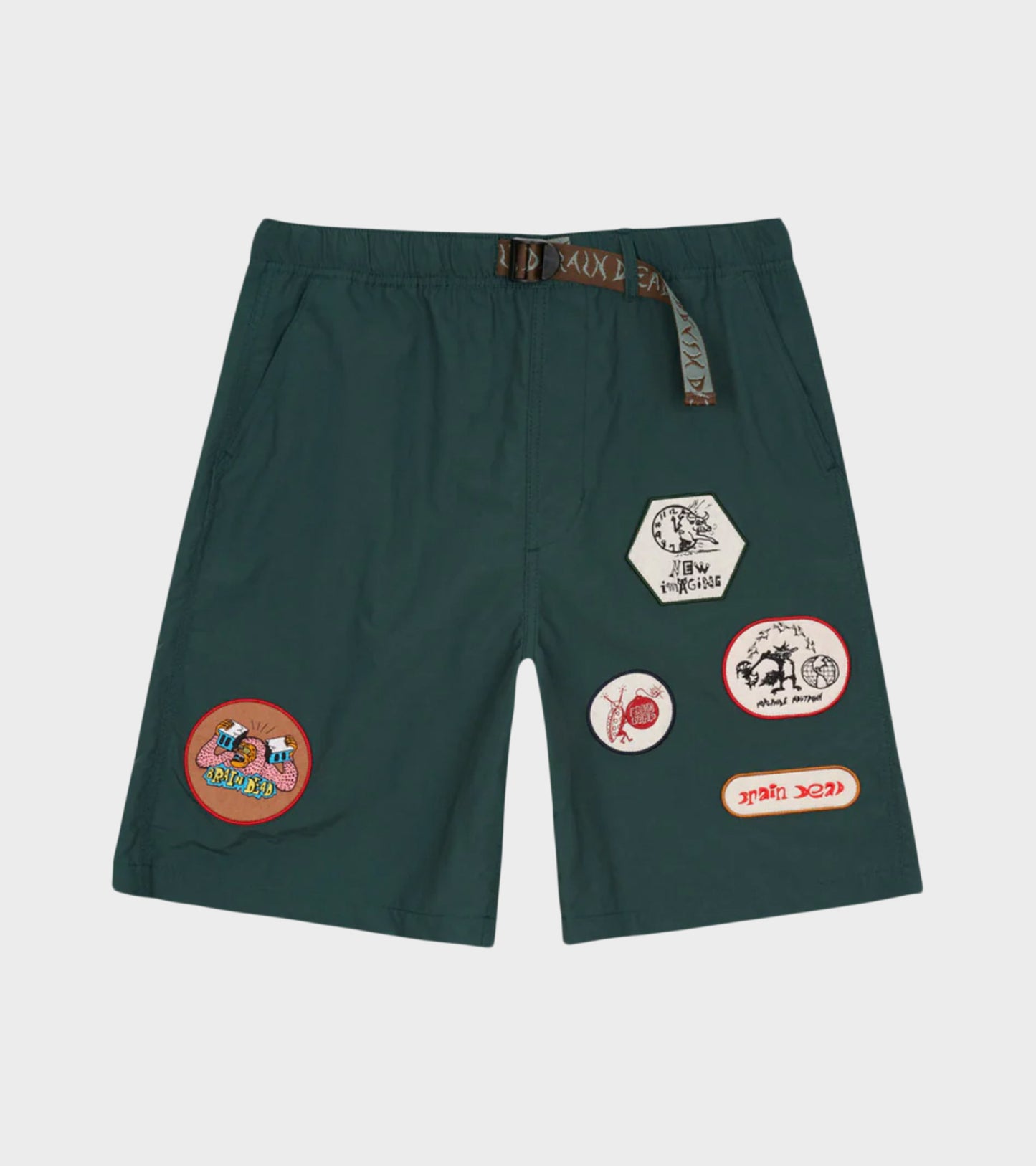 Nylon Baggy Climber Shorts Forest Green
