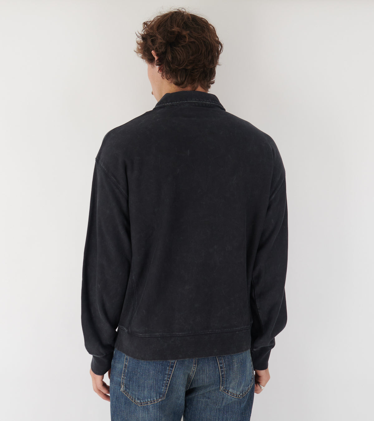 Lambert Polo Sweat Black Moon Wash