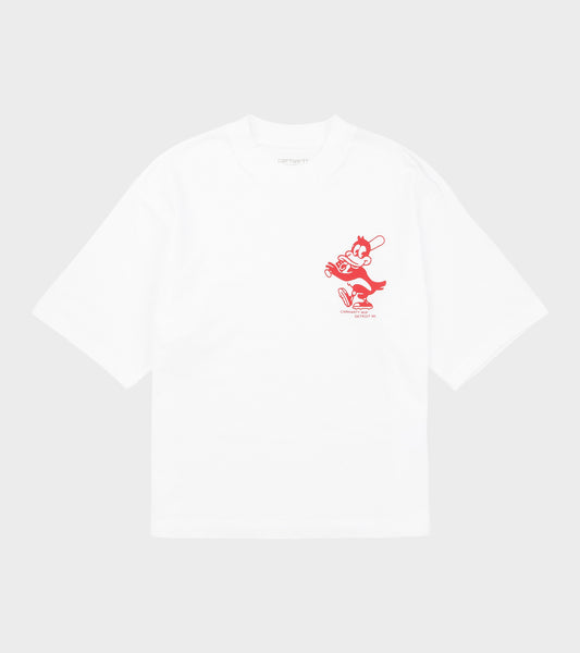 W S/S Home Run T-shirt White