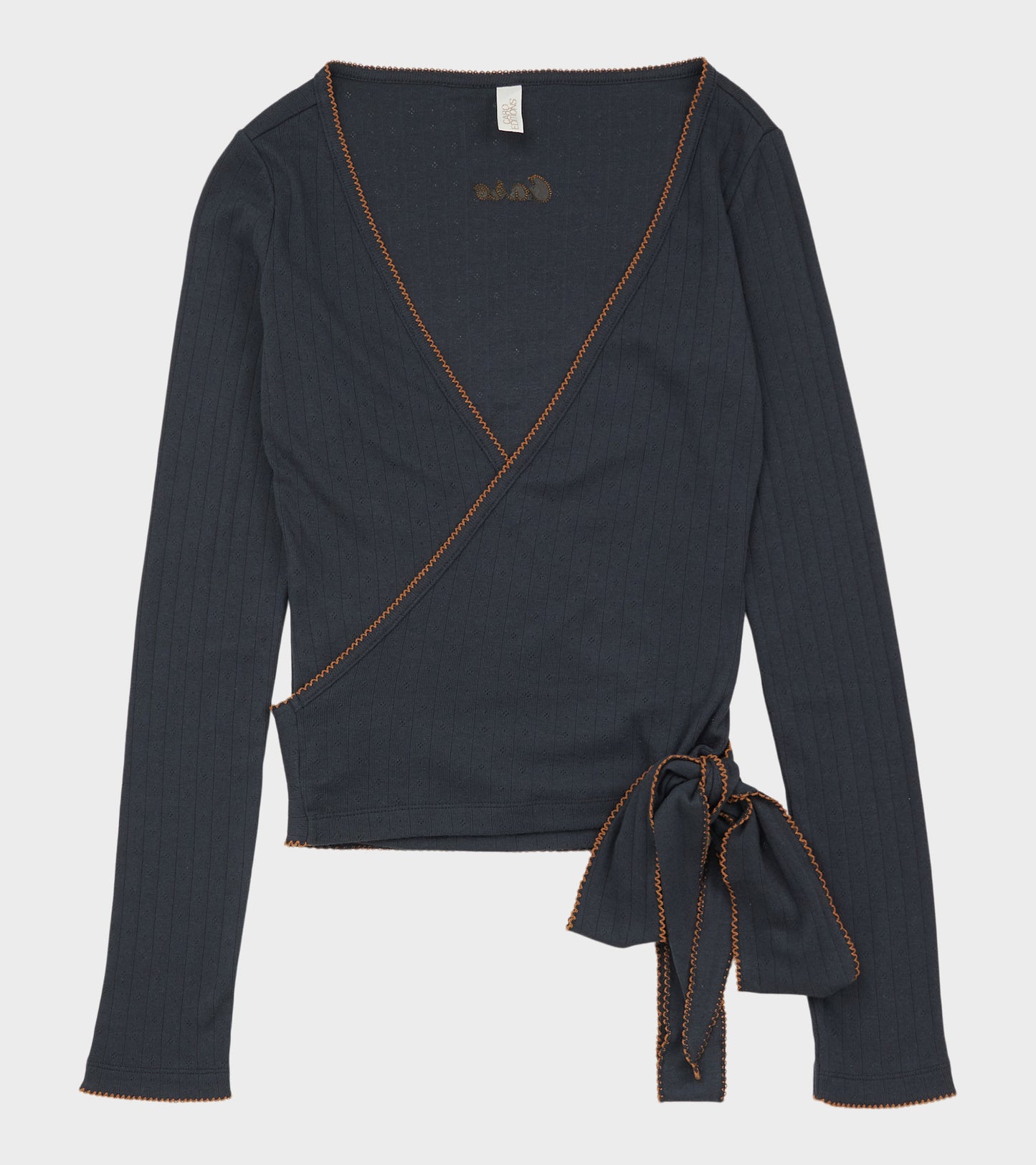 Caro Wrap Top Navy