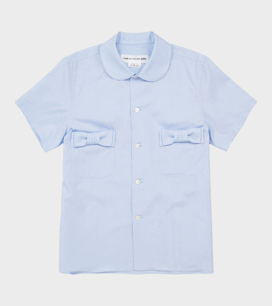 S/S Bow Shirt Light Blue