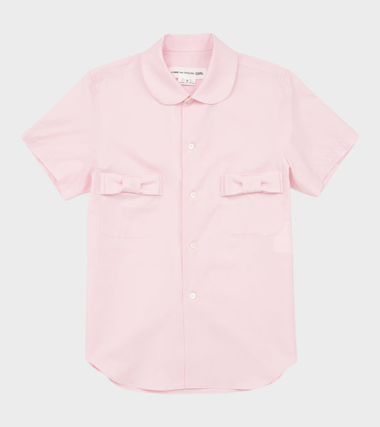 S/S Bow Shirt Light Pink