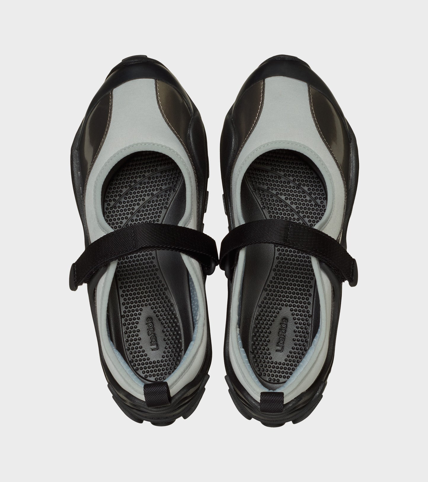 Terre Ballet Black/Silver Metallic