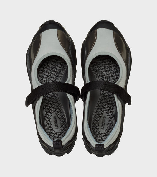 Terre Ballet Black/Silver Metallic