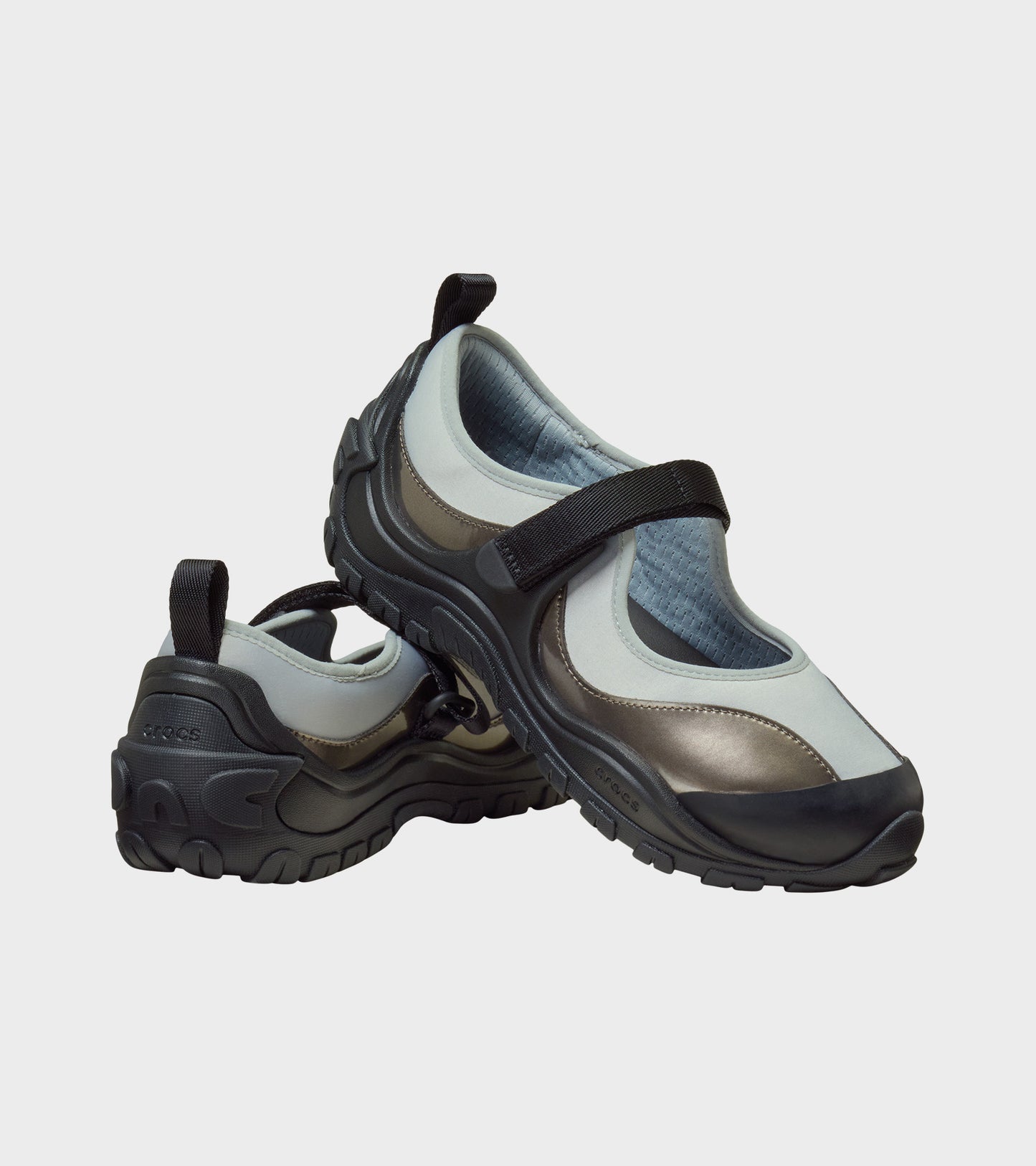Terre Ballet Black/Silver Metallic