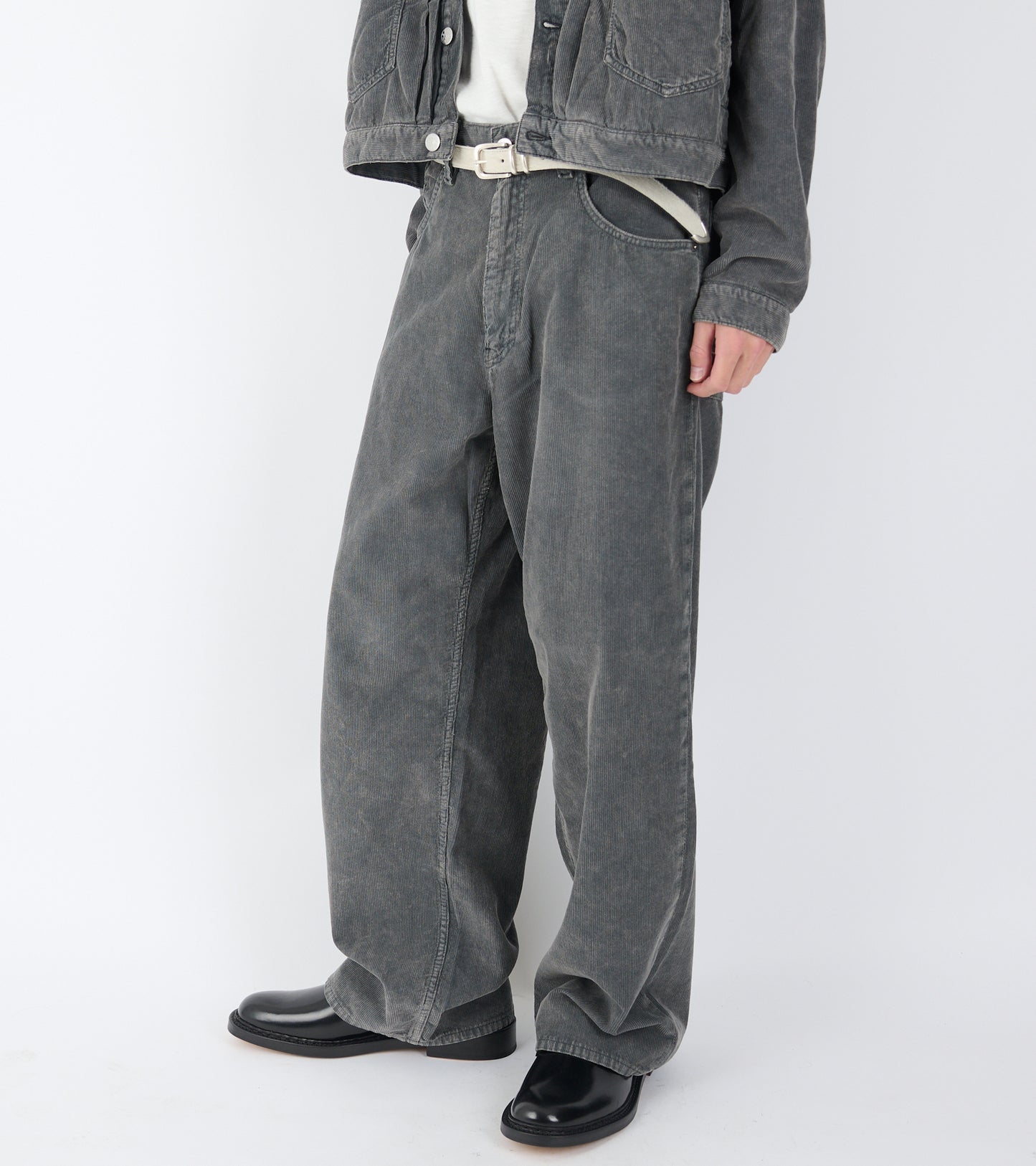 Super Wide Jeans Dark Grey