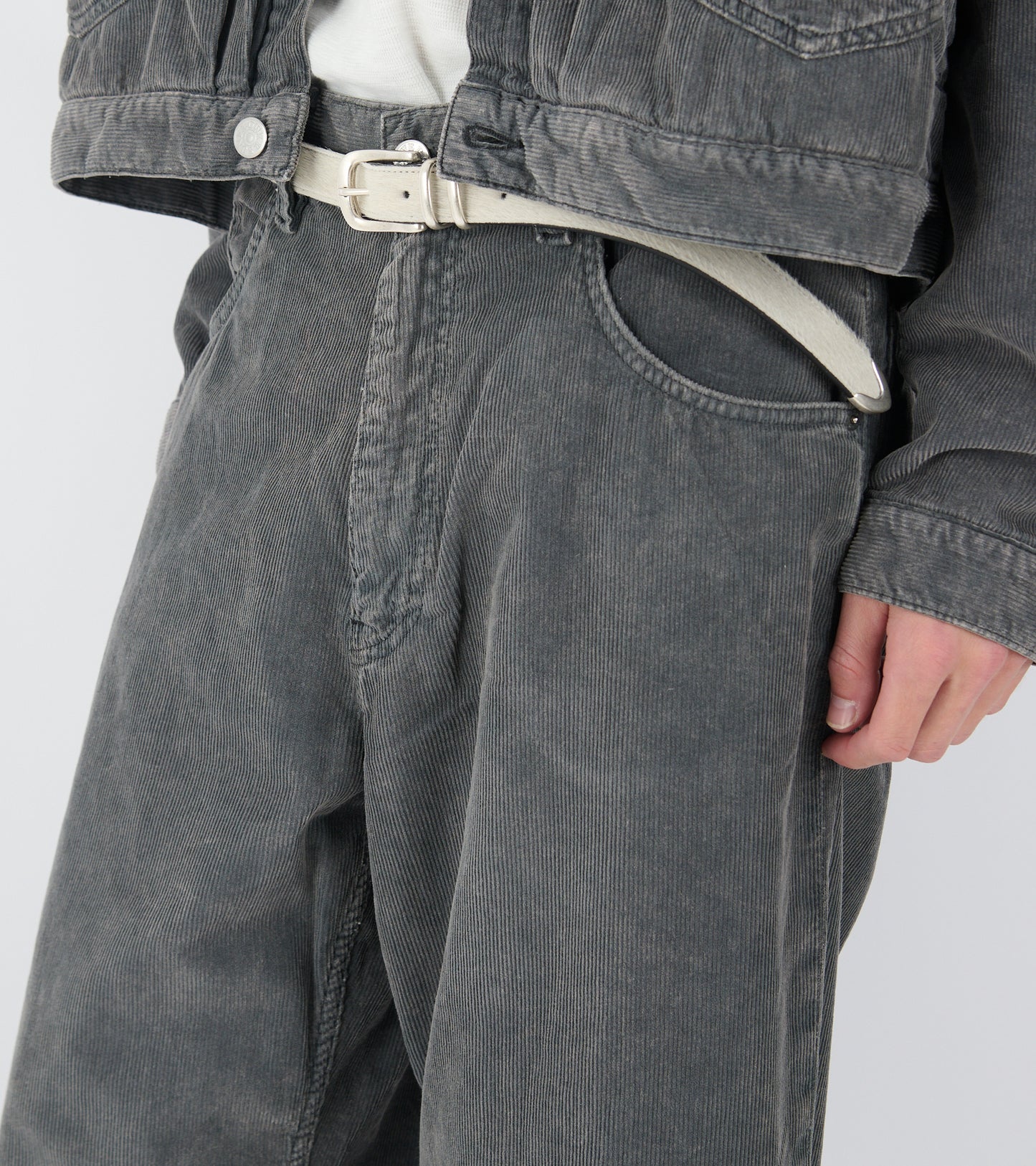 Super Wide Jeans Dark Grey