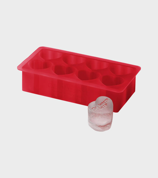 Heart Ice Cube Tray Scarlet