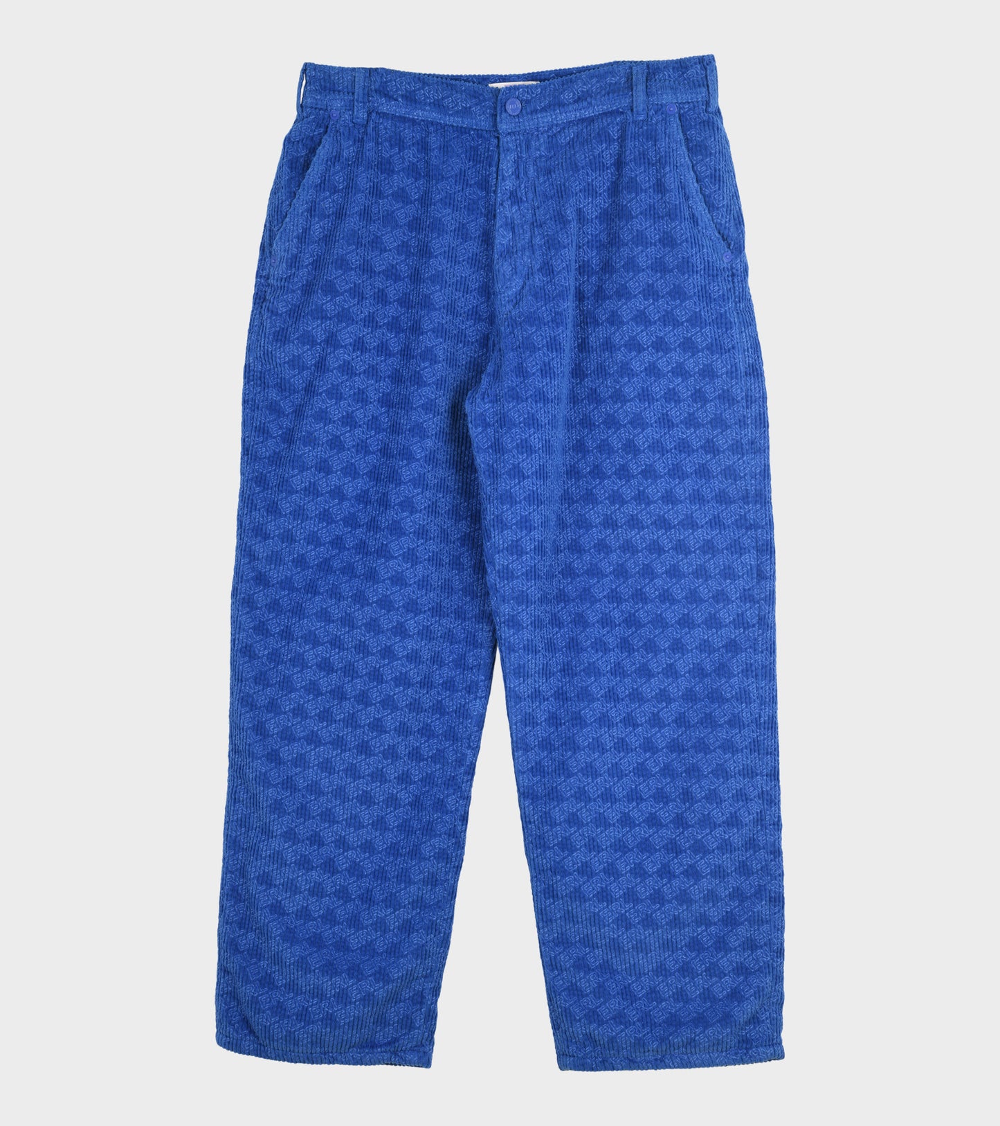 Corduroy Embossed Pants Blue