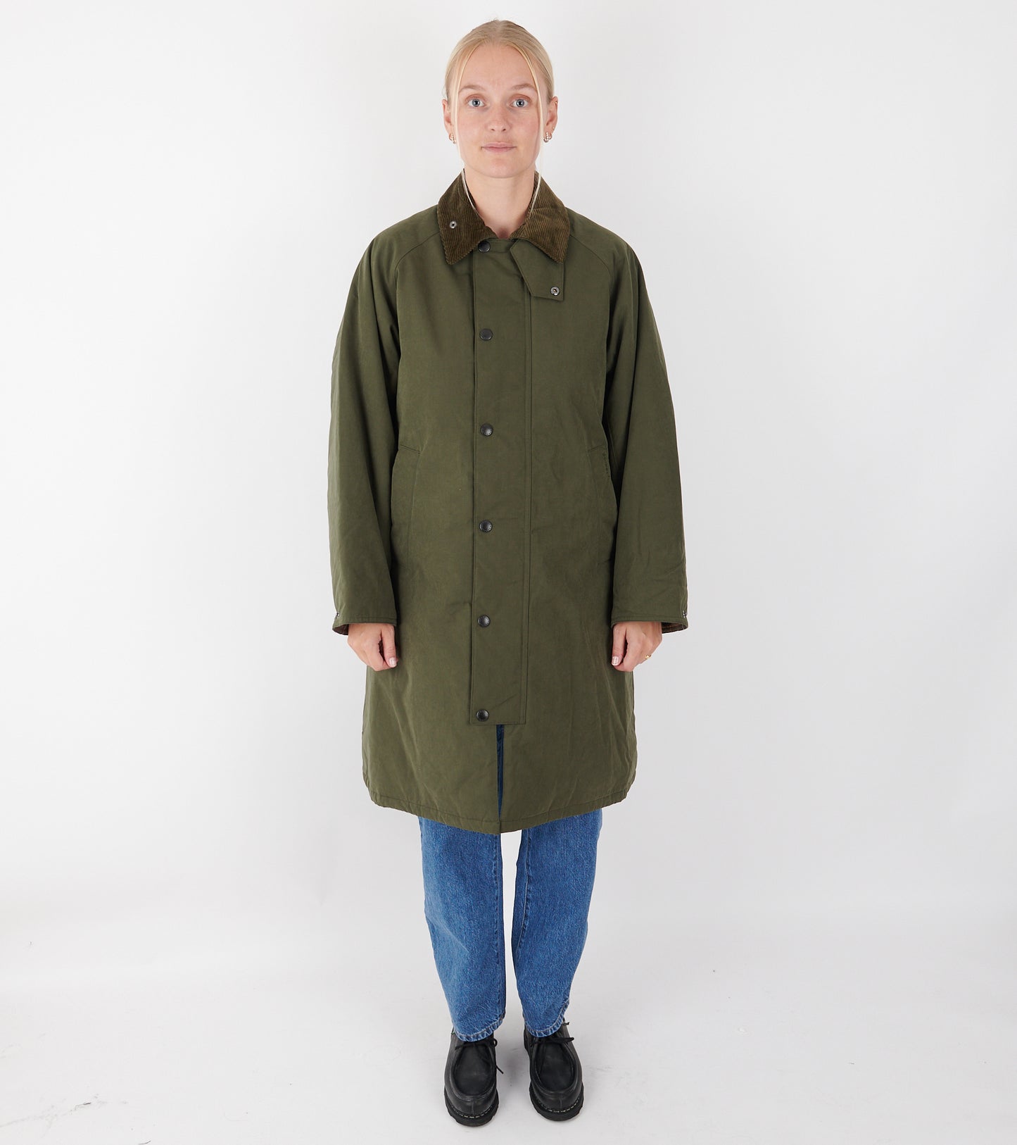 Barbour Padded Exmoor Coat Olive