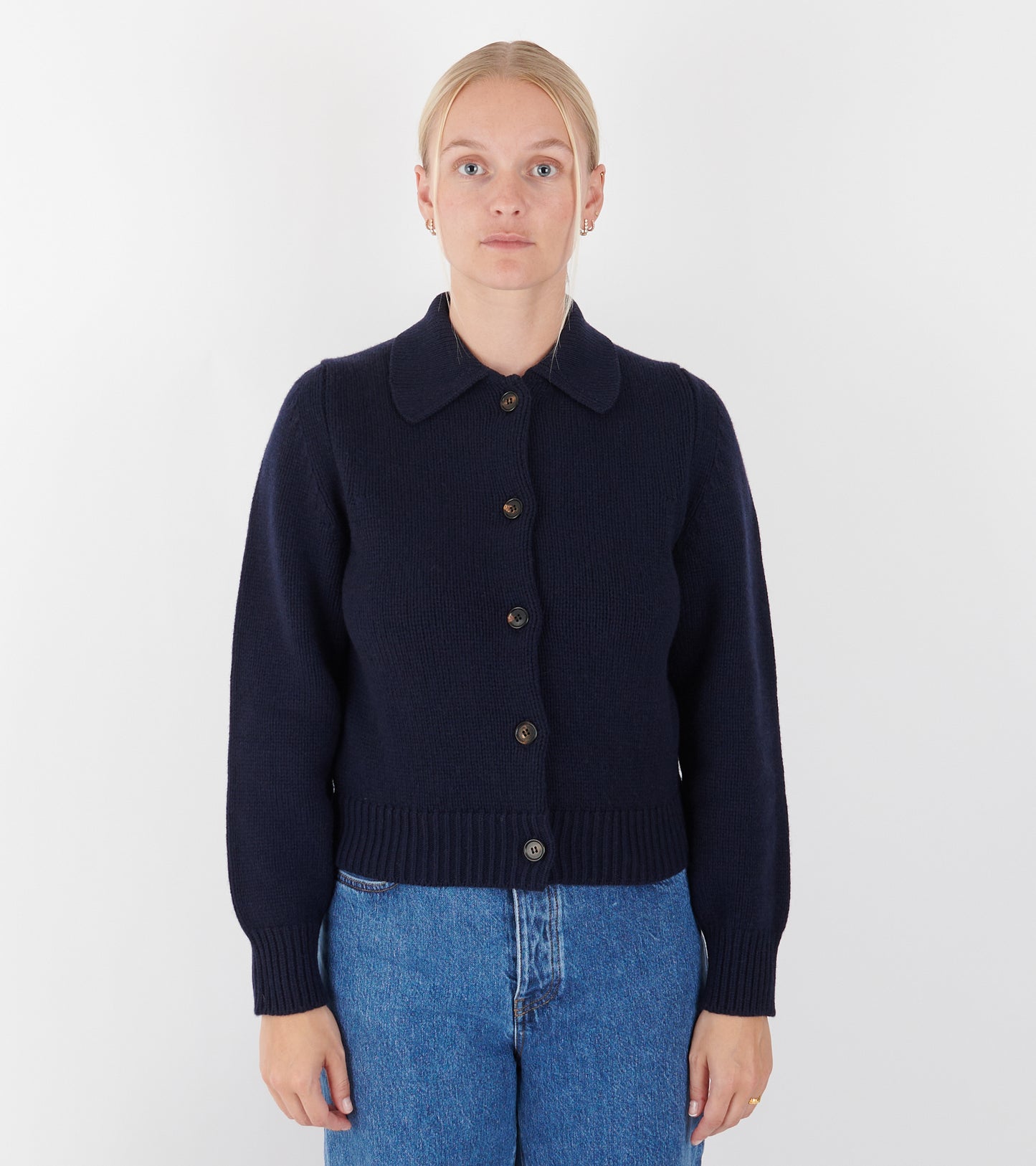 Winny Collared Jacket Navy
