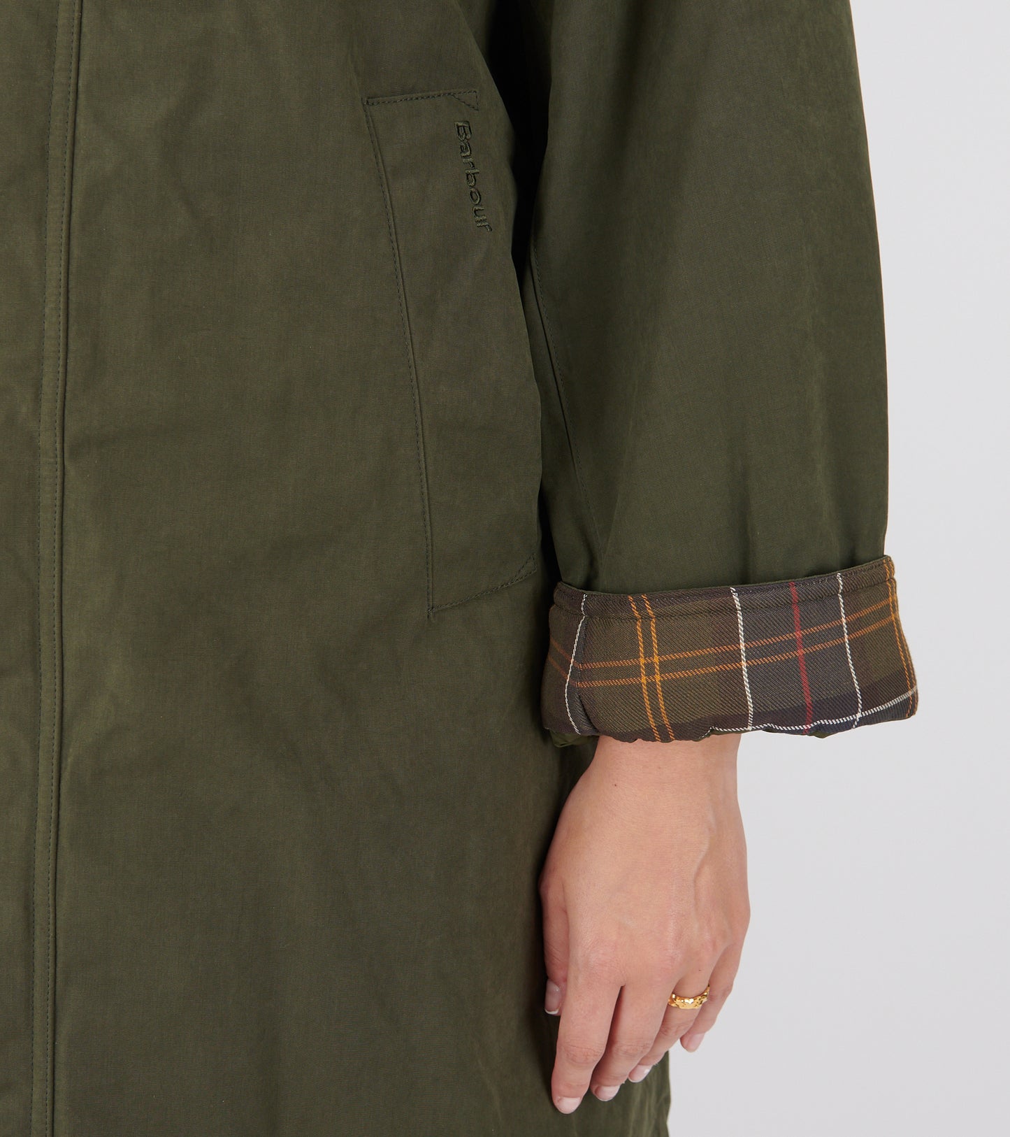 Barbour Padded Exmoor Coat Olive