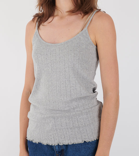 Edie Cami Top Grey Melange