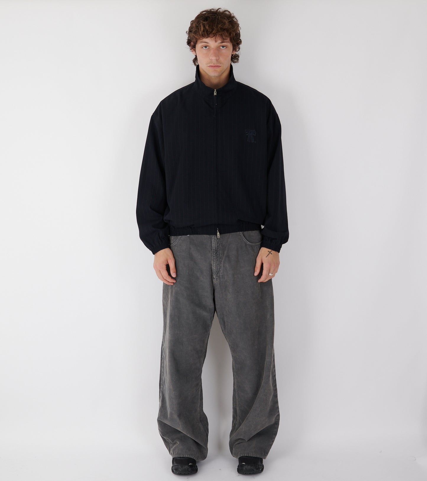 Pinstripe Jacket Dark Navy