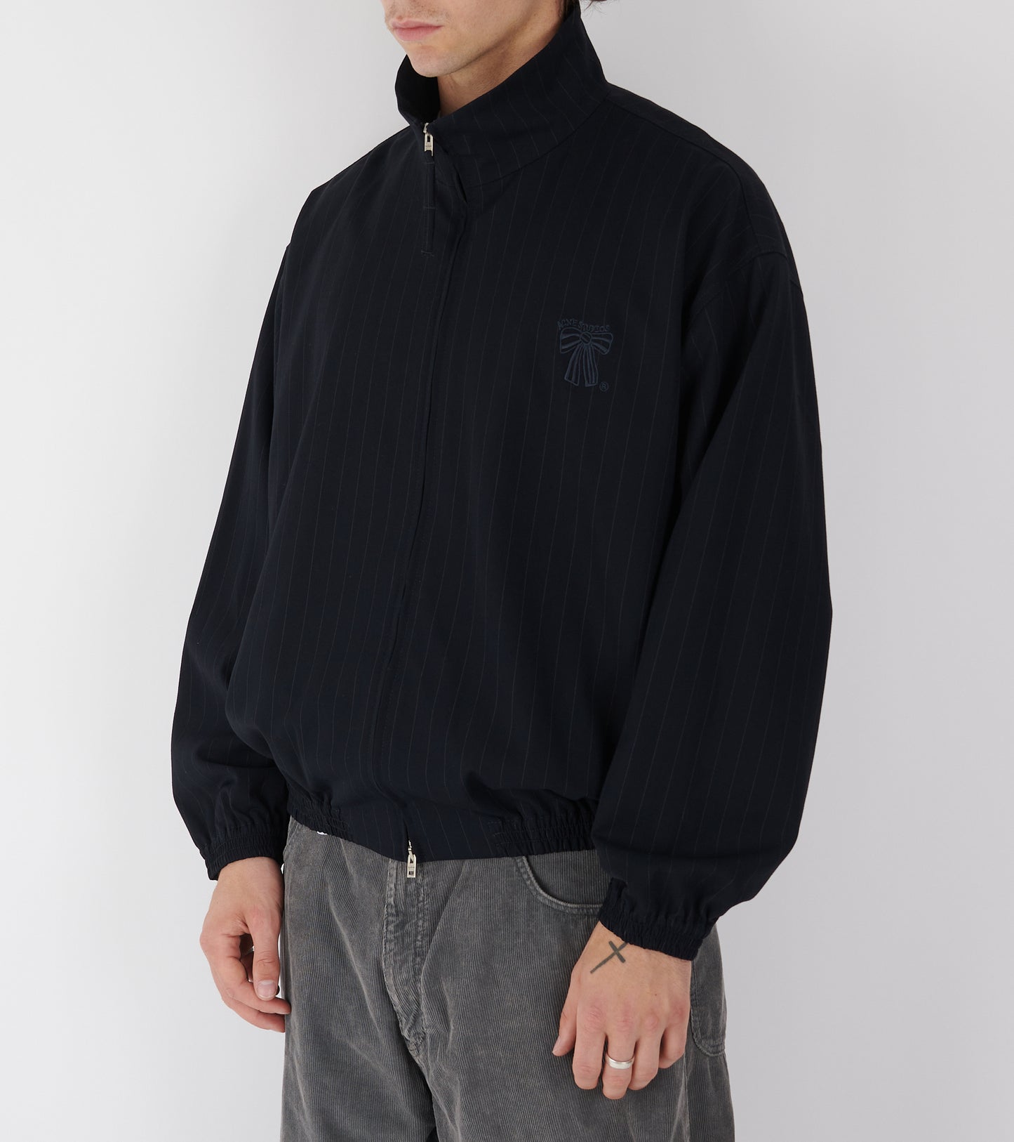 Pinstripe Jacket Dark Navy