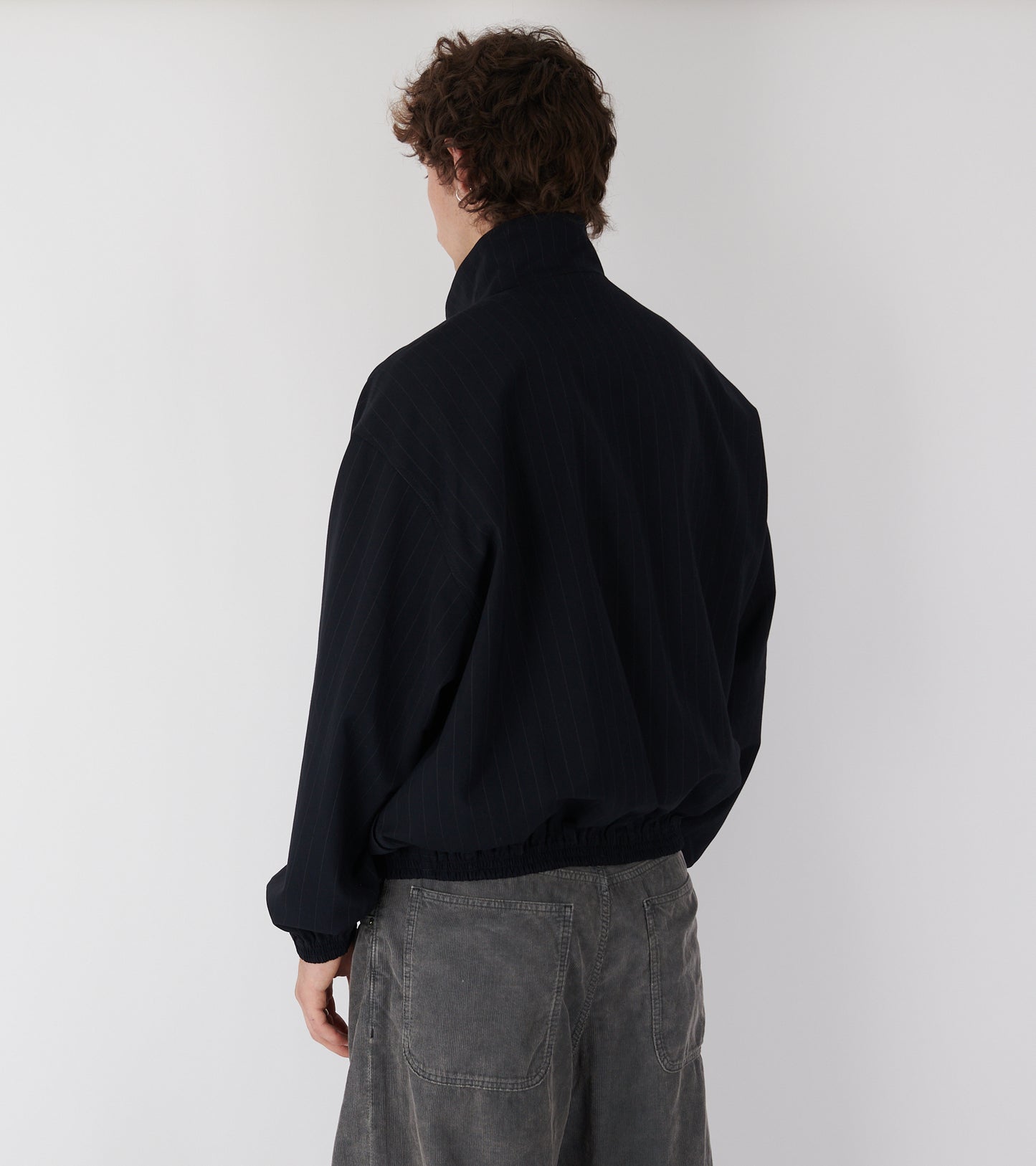 Pinstripe Jacket Dark Navy