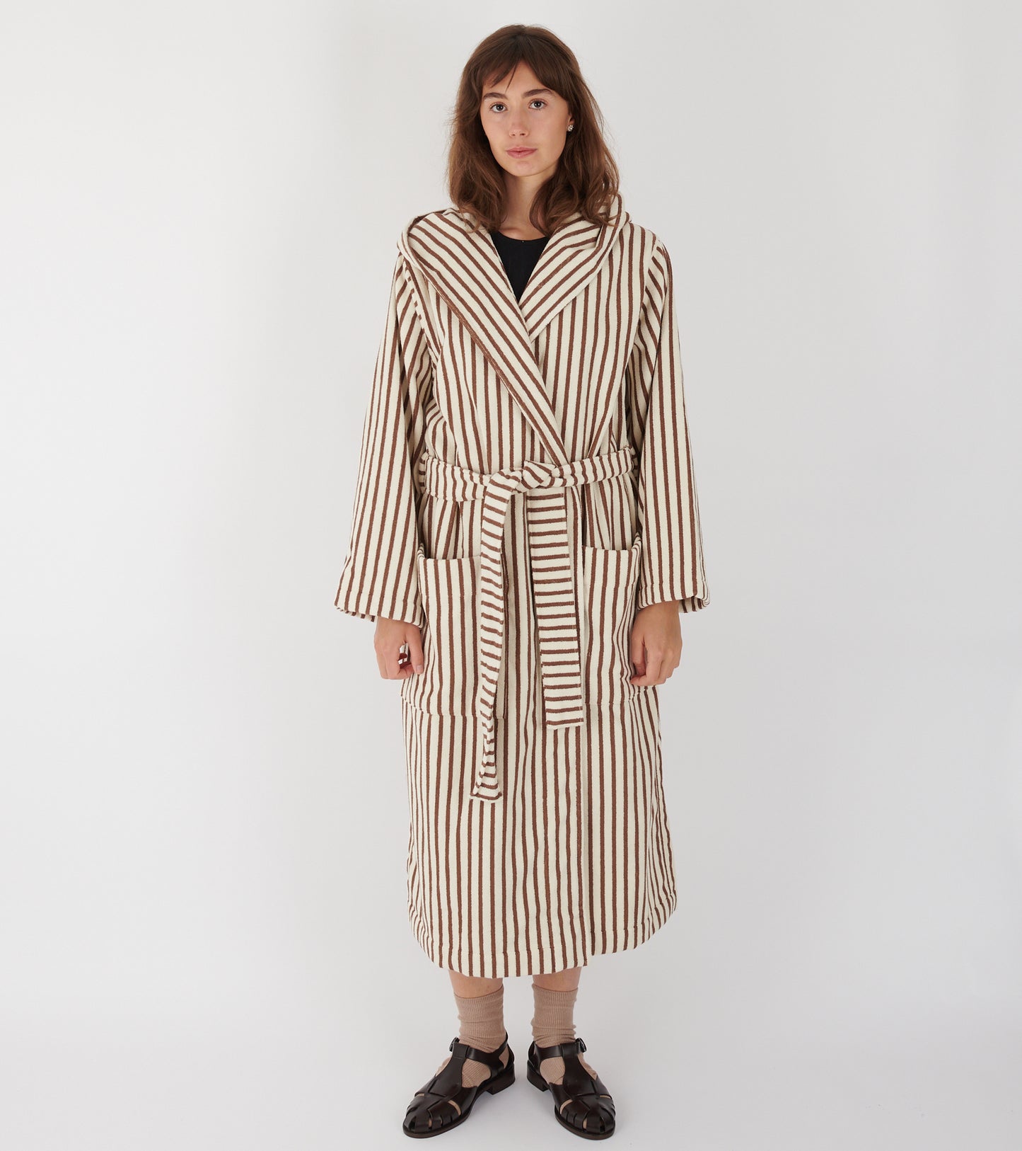 Hooded Bathrobe Kodiak Stripes