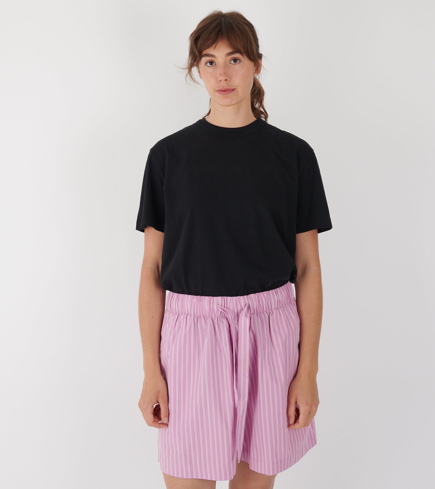 Pyjamas Shorts Purple Pink Stripes