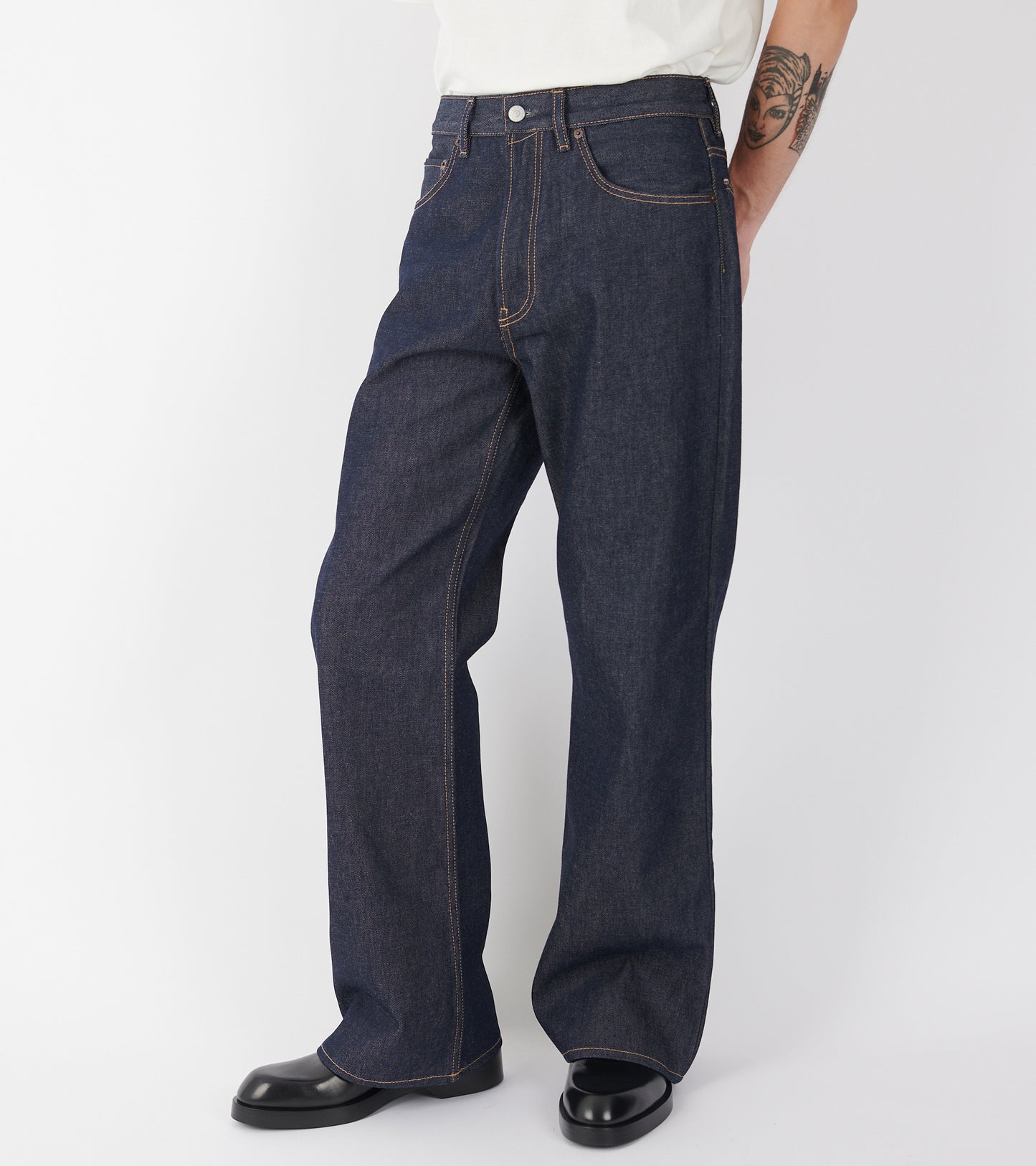 2021M Jeans New Raw Indigo Blue