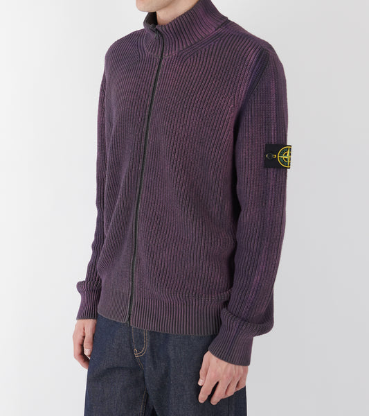 Zip Cardigan Plum