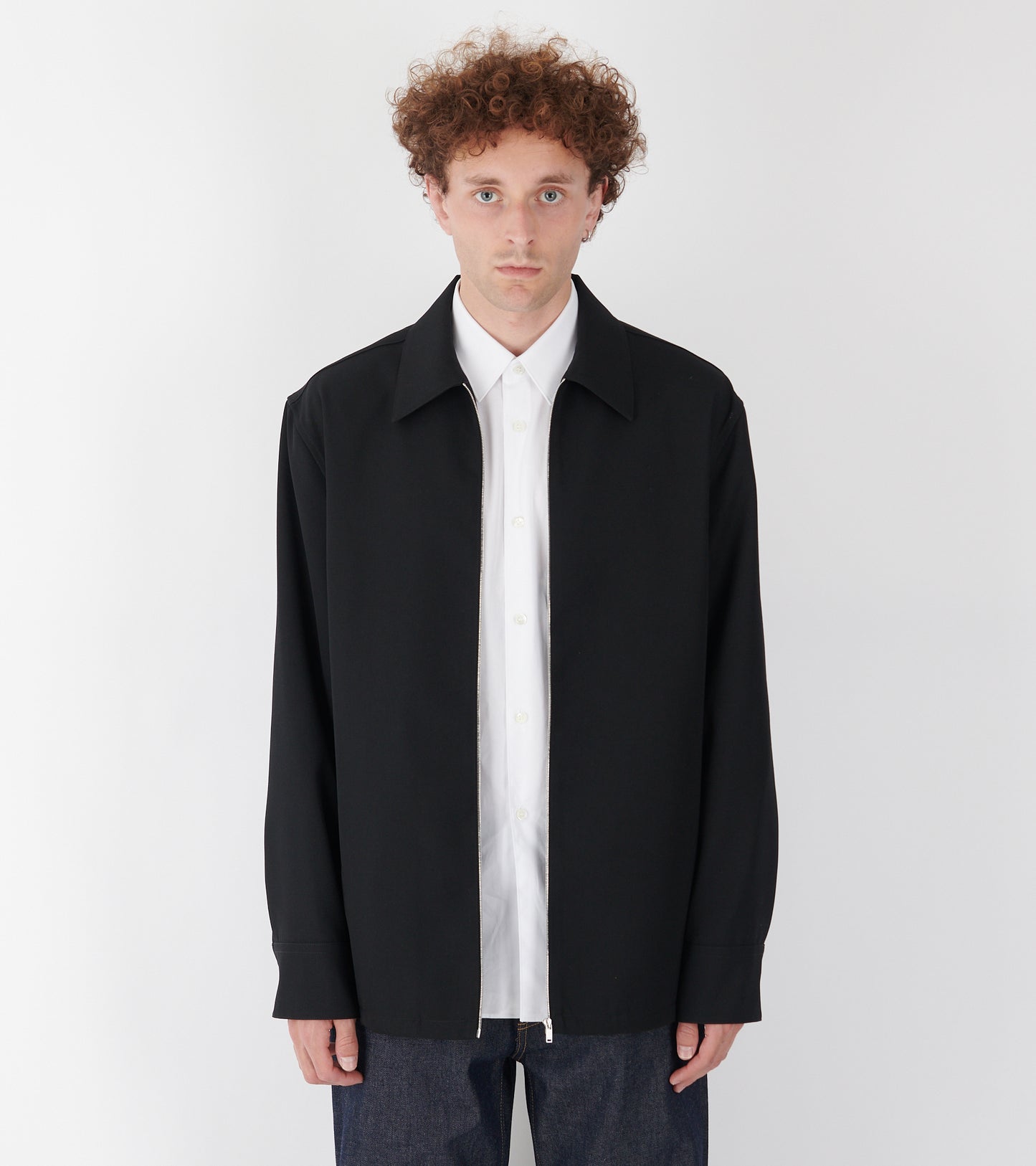 Sharp Wool Shirt Black