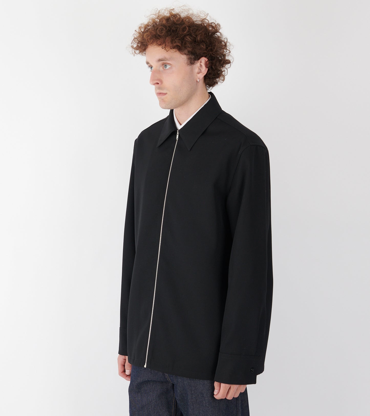 Sharp Wool Shirt Black