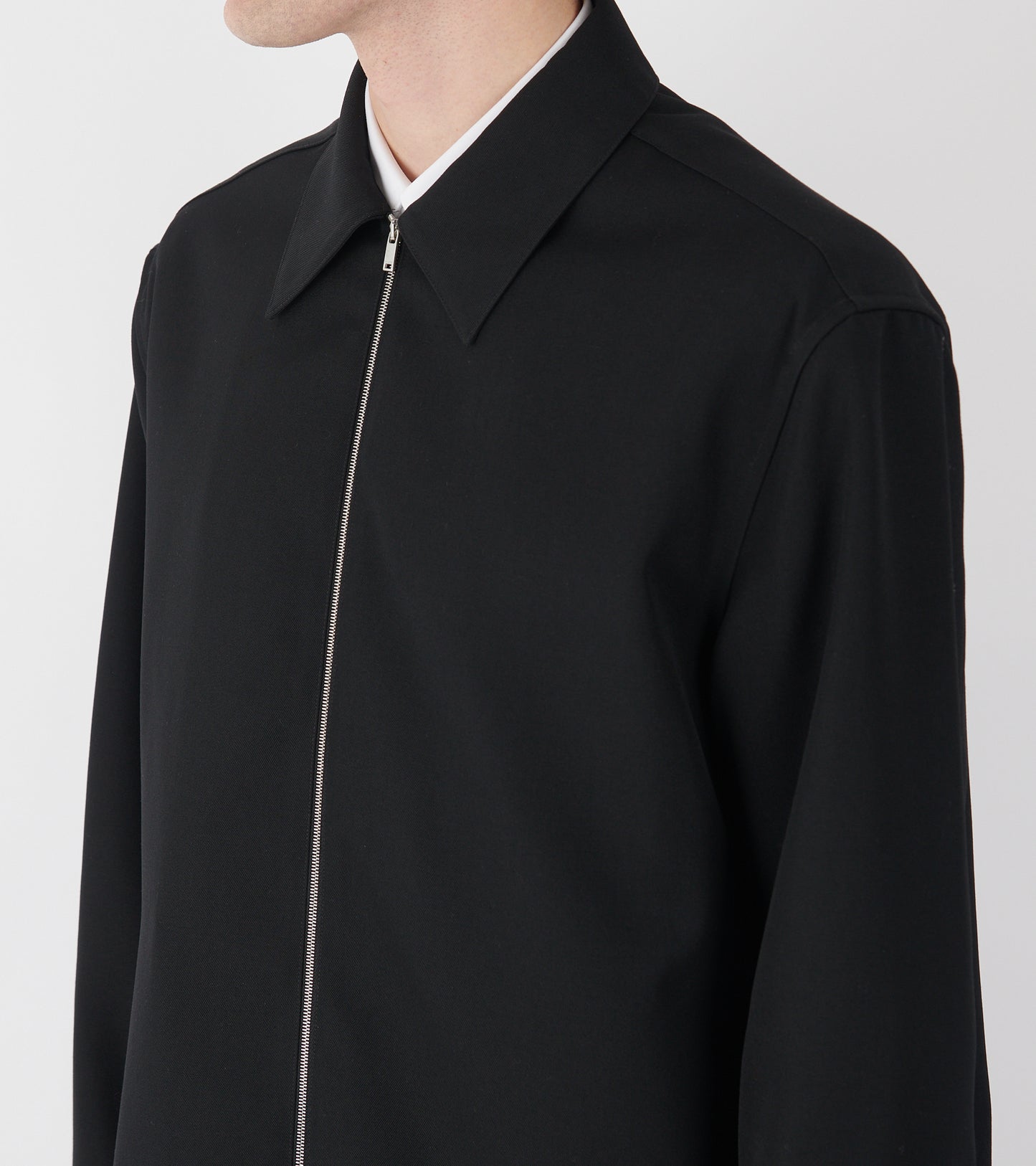 Sharp Wool Shirt Black