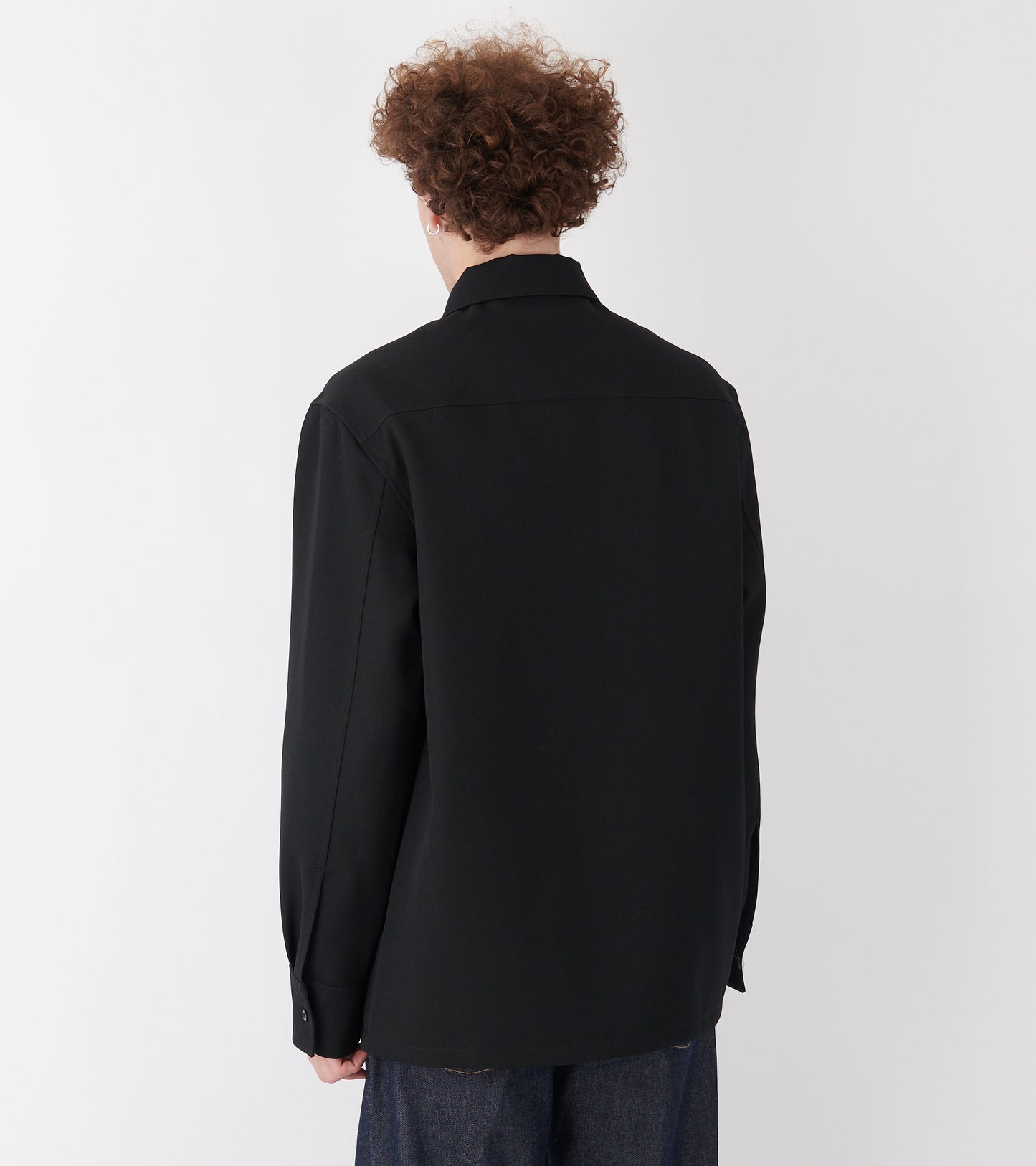 Sharp Wool Shirt Black