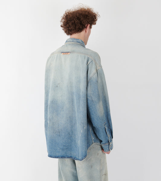Denim Button Up Shirt Light Blue