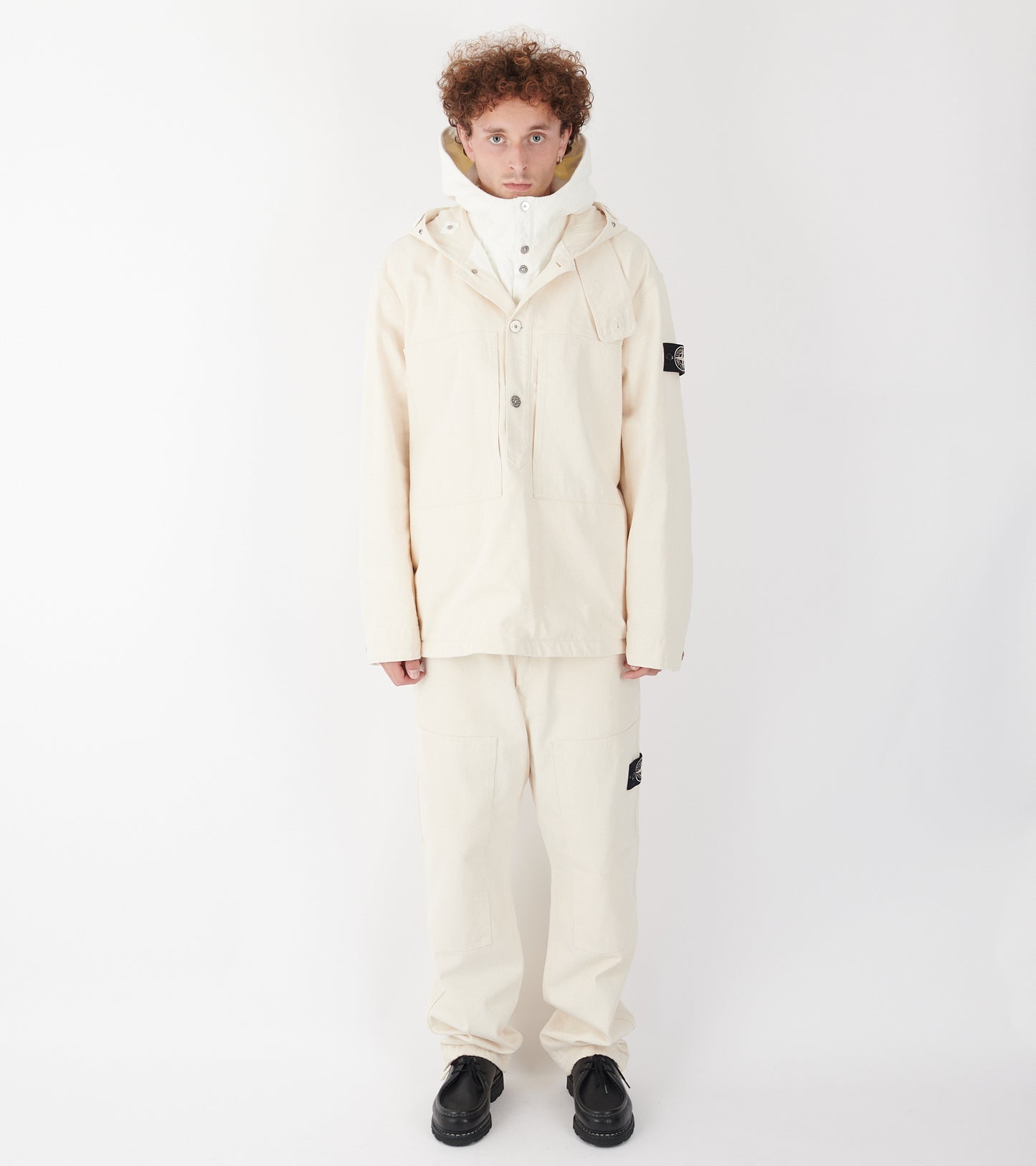 Natural Cotton Gabardine SI Raw Beauty Jacket Ivory