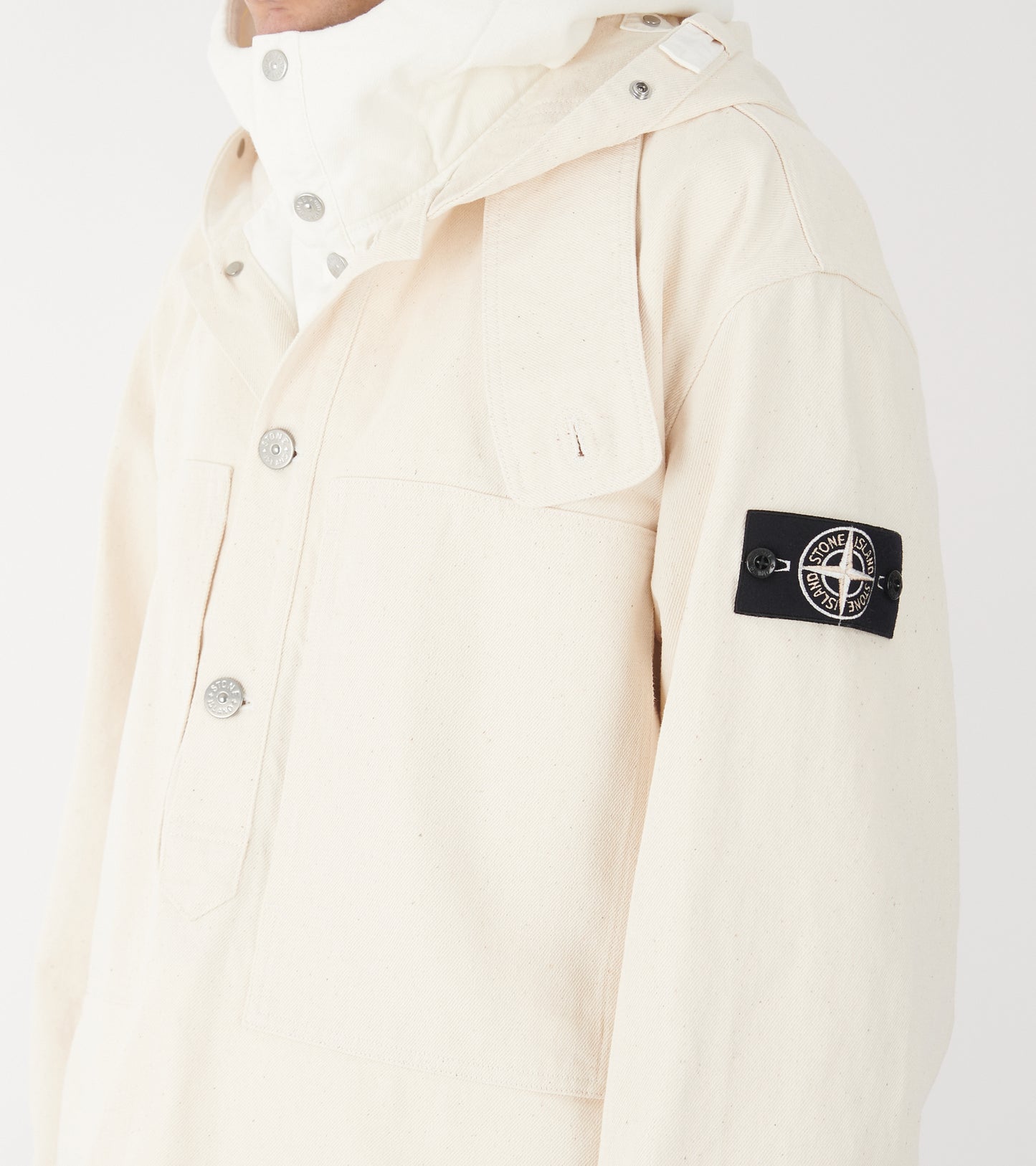 Natural Cotton Gabardine SI Raw Beauty Jacket Ivory
