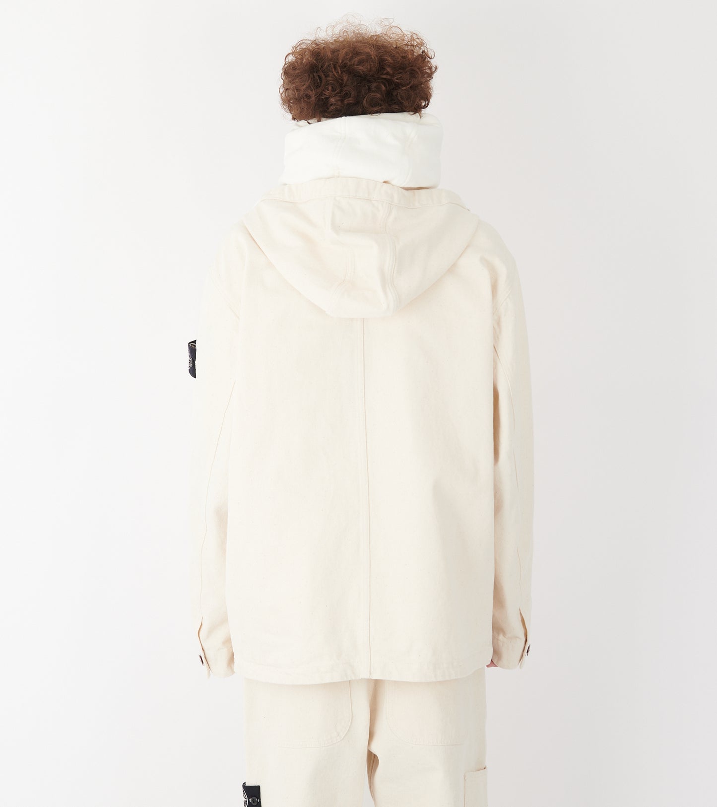Natural Cotton Gabardine SI Raw Beauty Jacket Ivory
