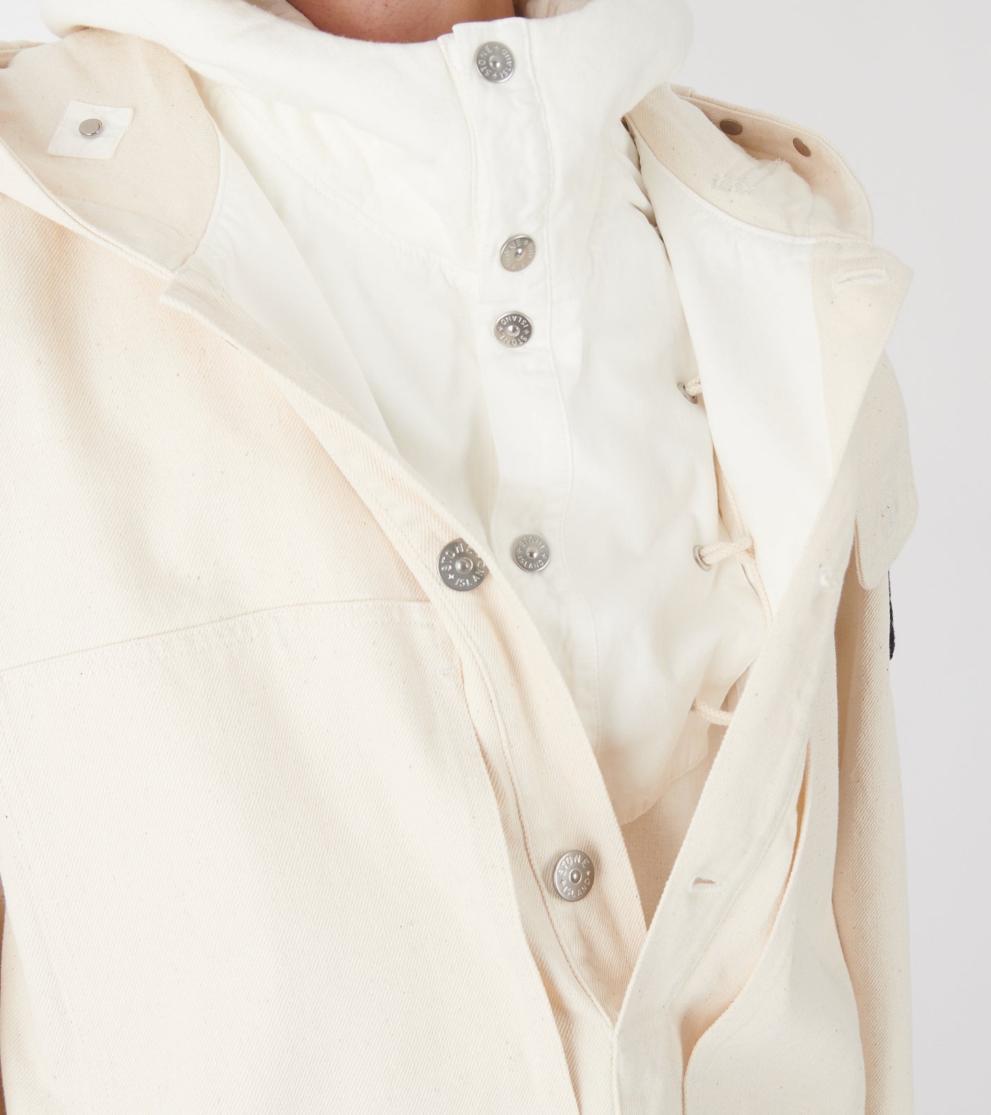 Natural Cotton Gabardine SI Raw Beauty Jacket Ivory