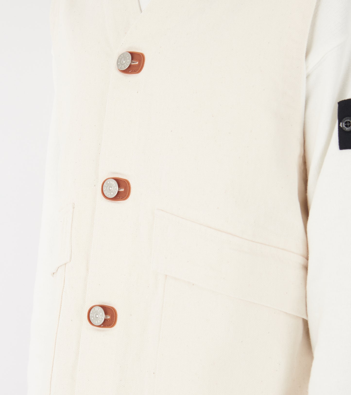 Senza Maniche Vest Ivory